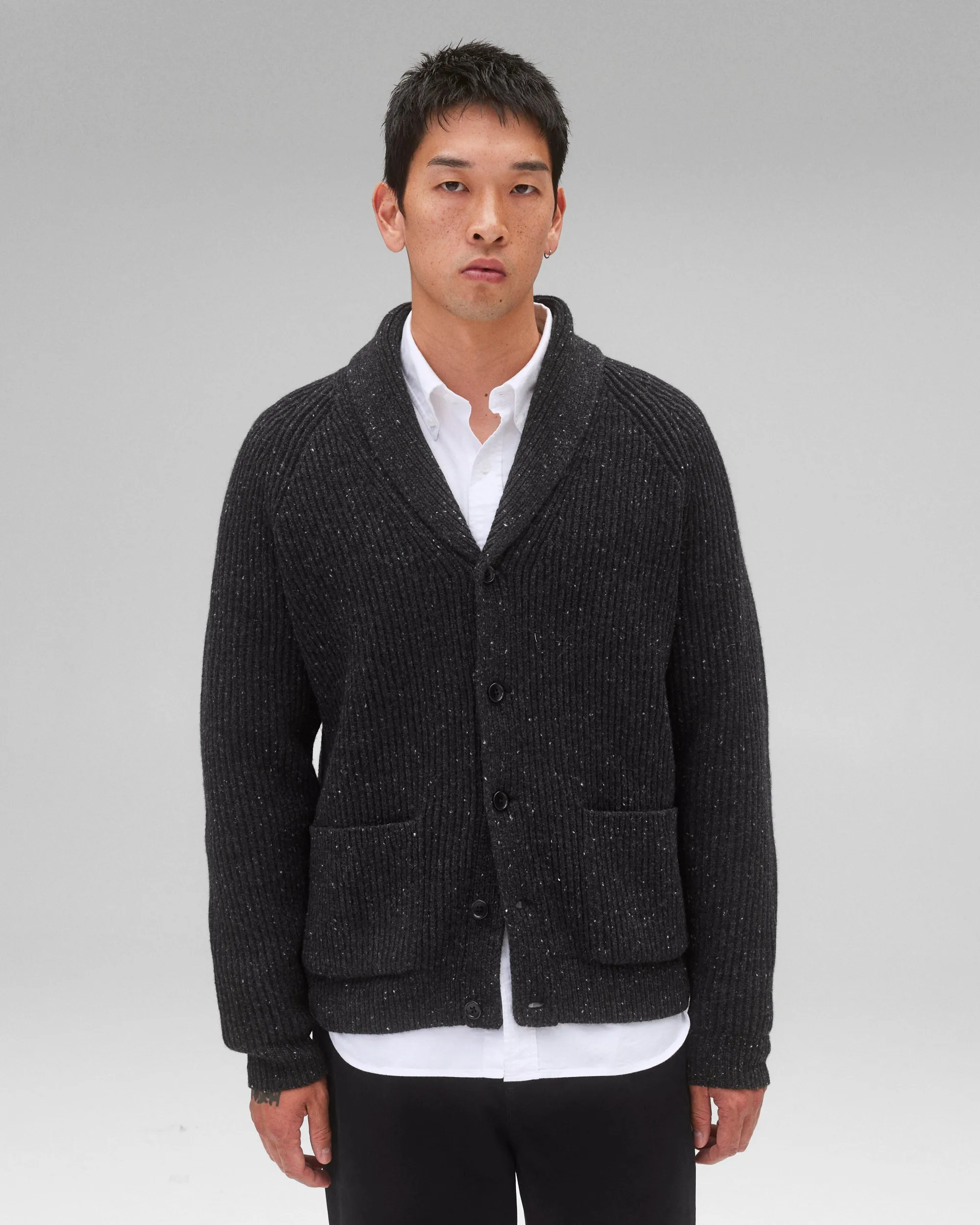 Nep Merino Kenny Shawl Cardigan sold by Reigning Champ product image thumbnail 2