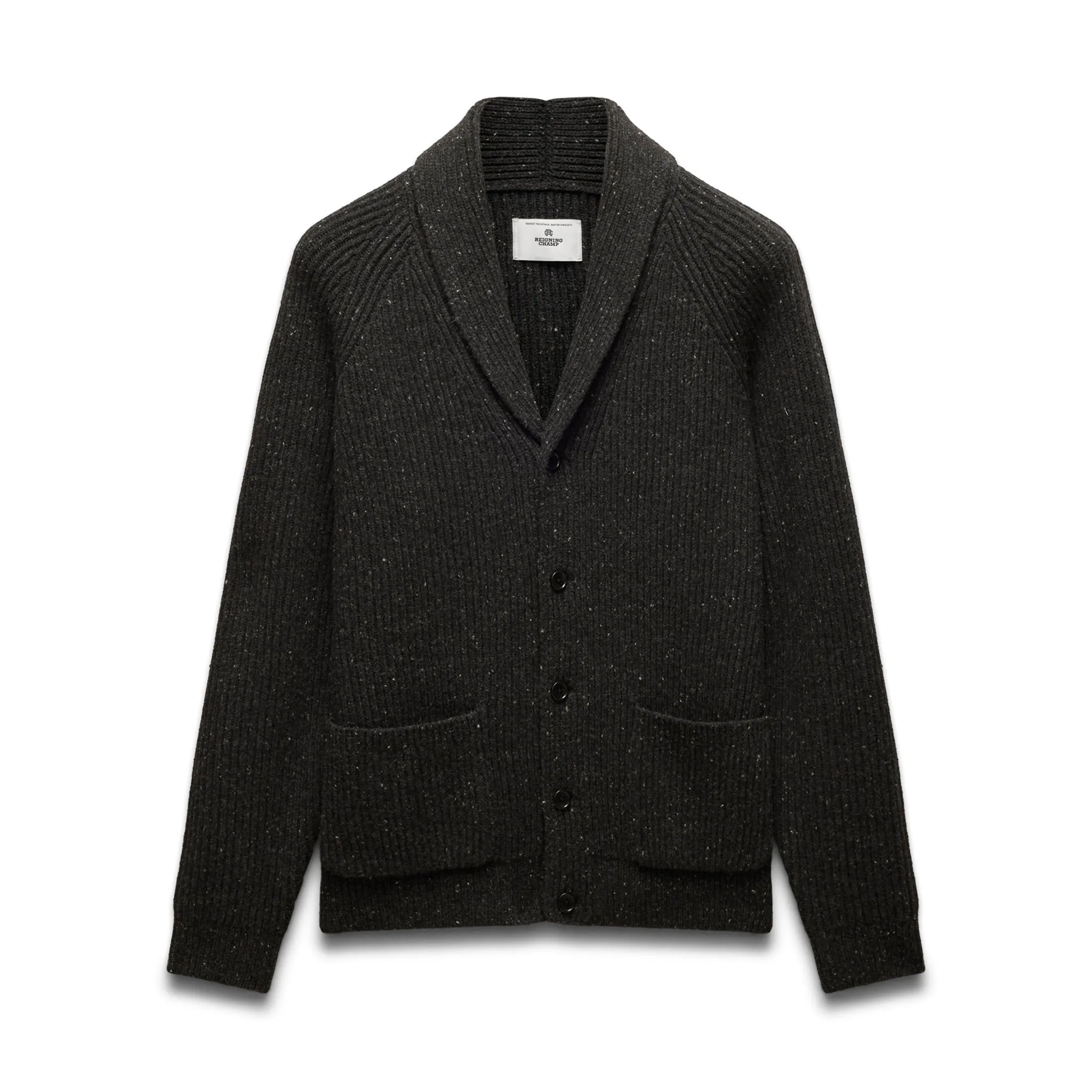 Nep Merino Kenny Shawl Cardigan sold by Reigning Champ