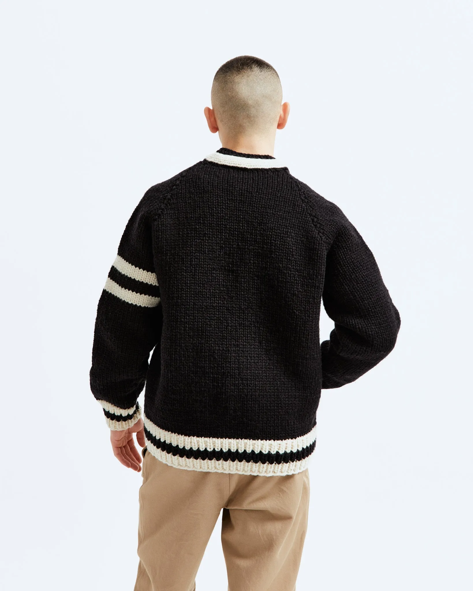 Handknit Collegiate Sweater sold by Reigning Champ product image thumbnail 4