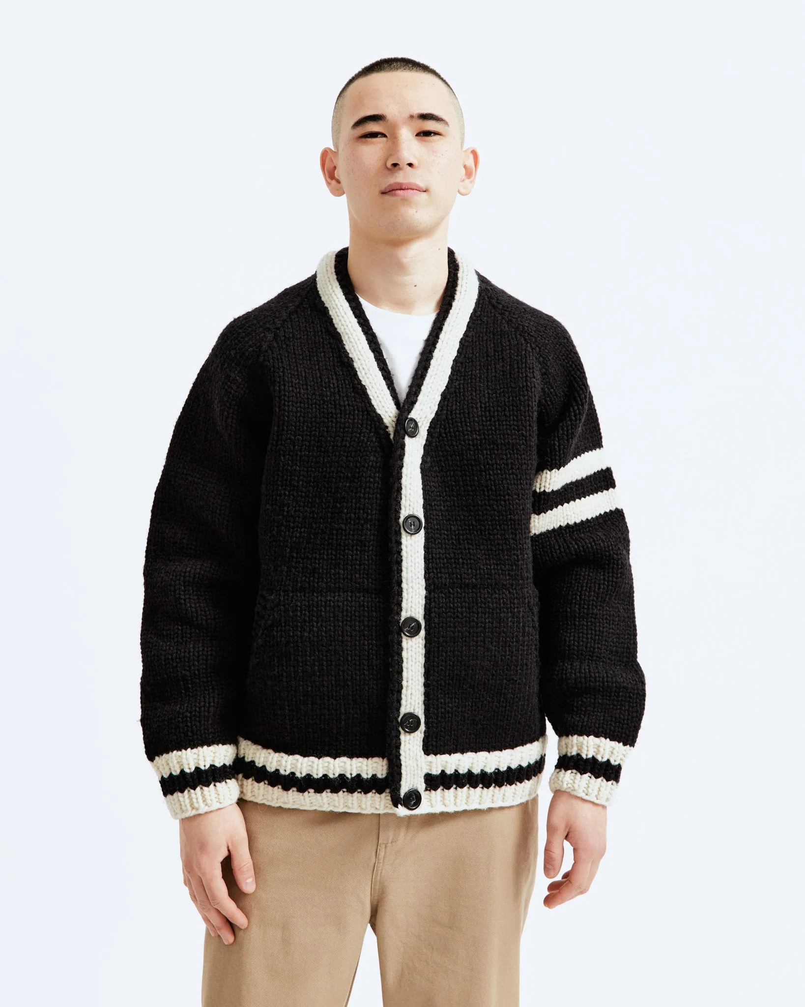Handknit Collegiate Sweater sold by Reigning Champ product image thumbnail 2