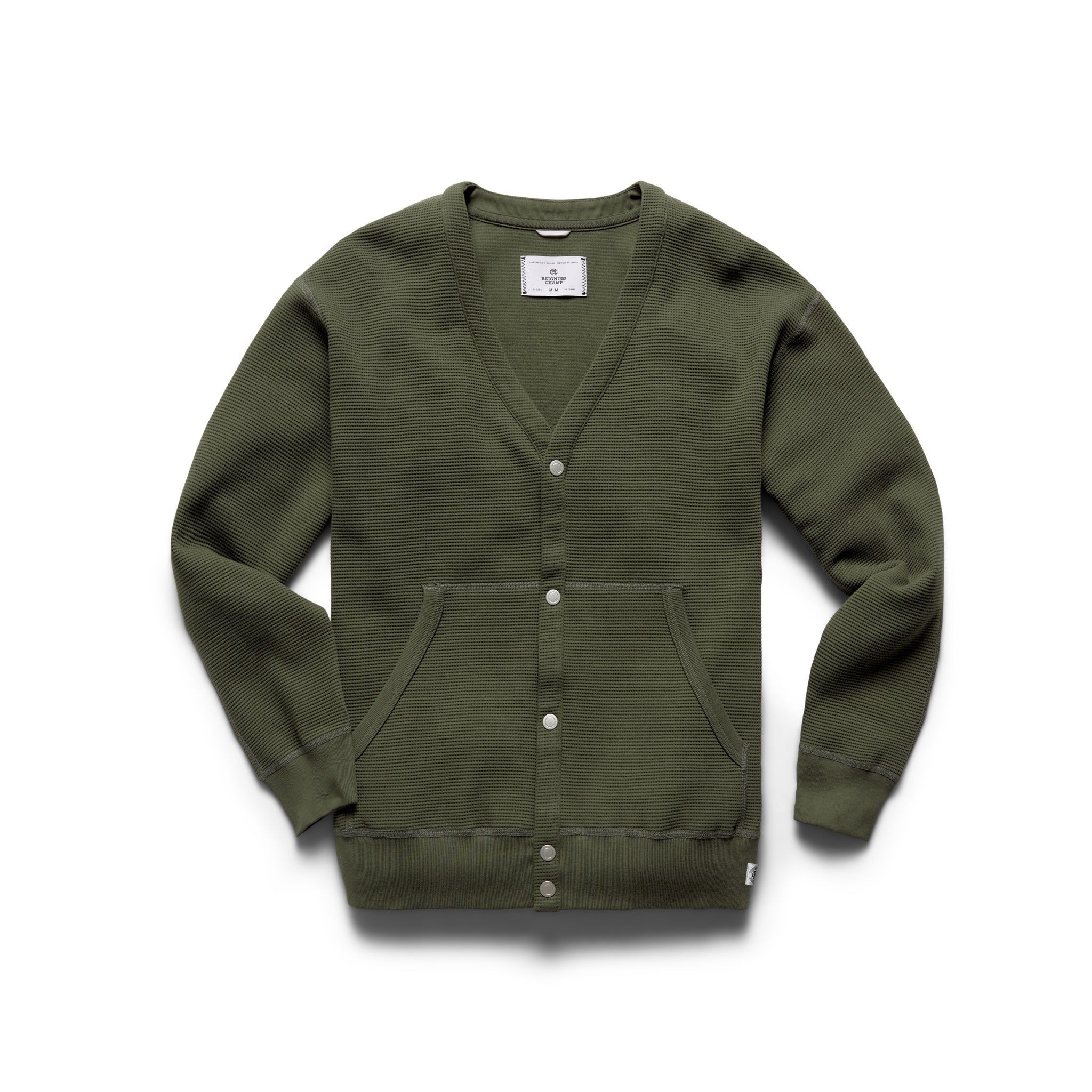 Flatback Thermal Cardigan sold by Reigning Champ