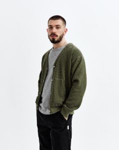 Flatback Thermal Cardigan sold by Reigning Champ