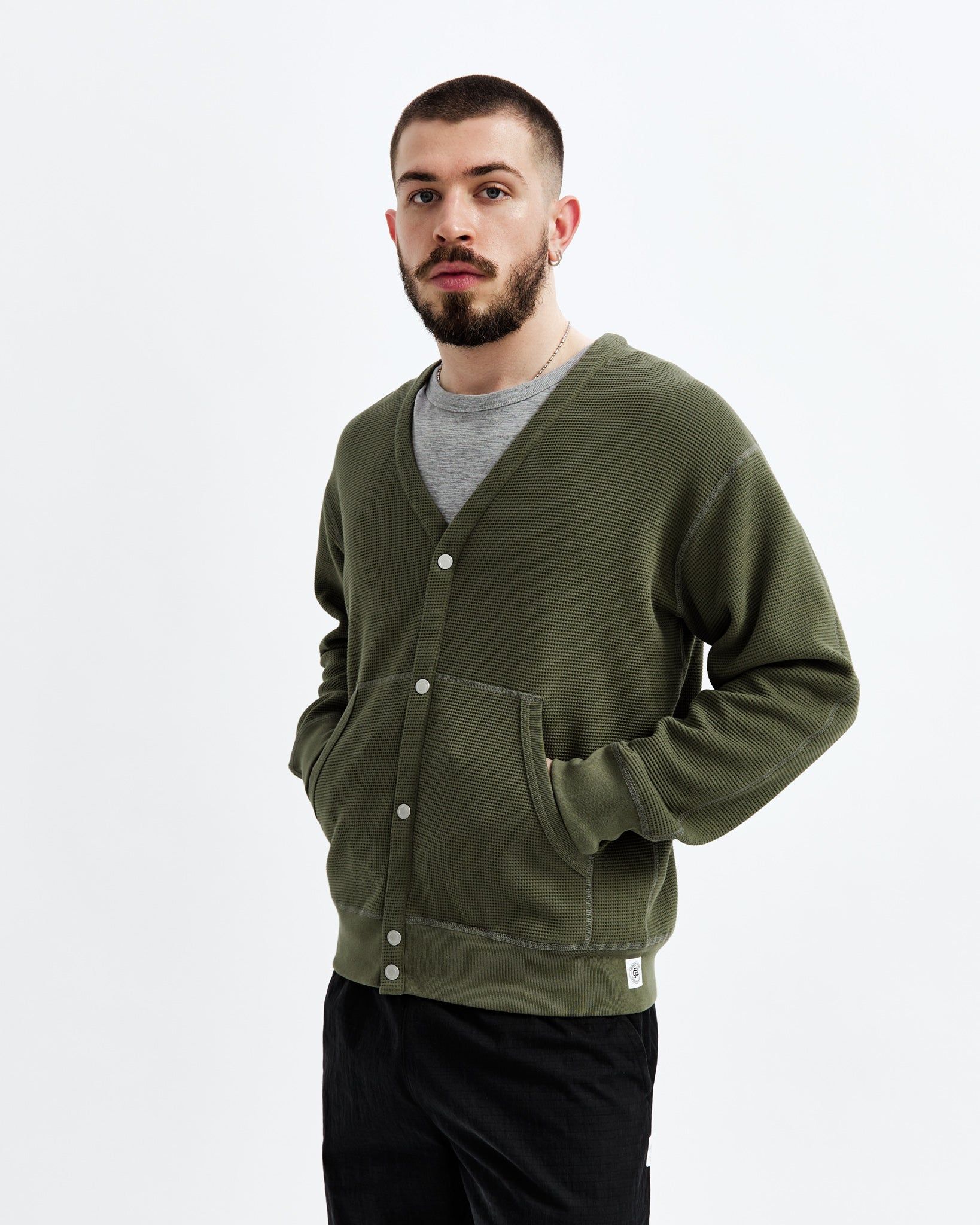 Flatback Thermal Cardigan sold by Reigning Champ product image thumbnail 3
