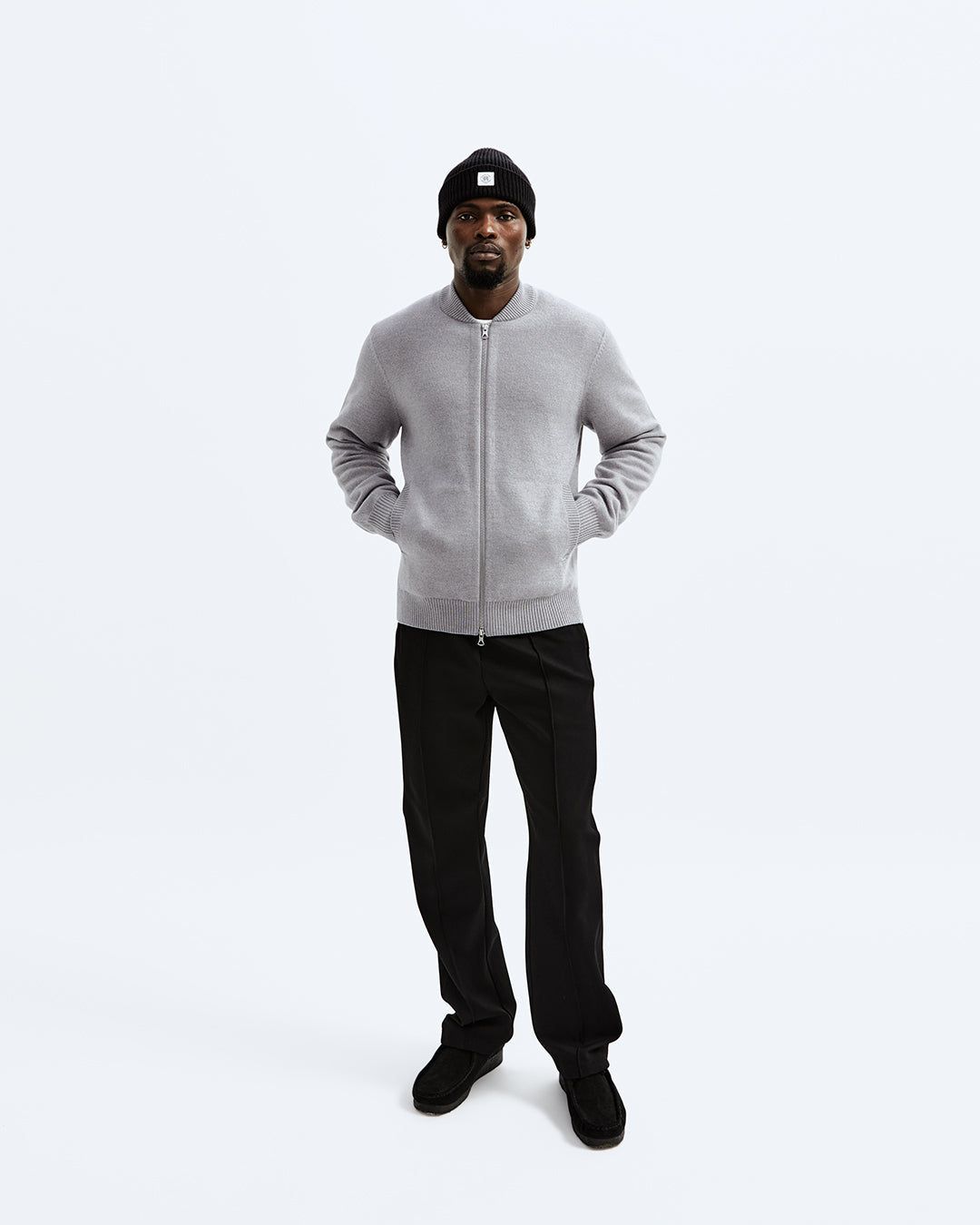 Boiled Wool Bobby Track Jacket sold by Reigning Champ product image thumbnail 4