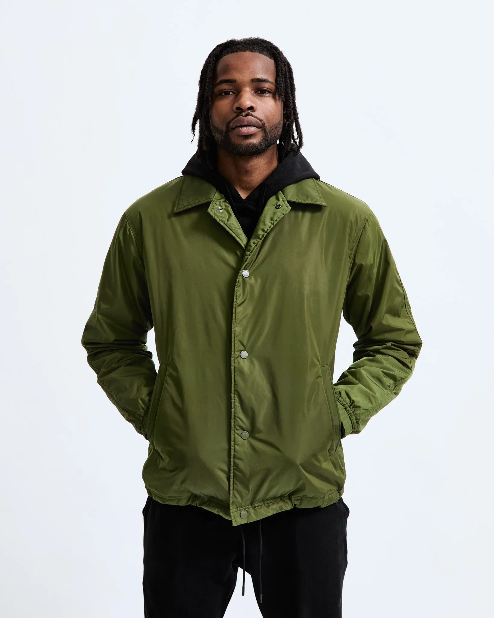 Econyl Satin Nylon Coach's Jacket - Vault sold by Reigning Champ product image thumbnail 3