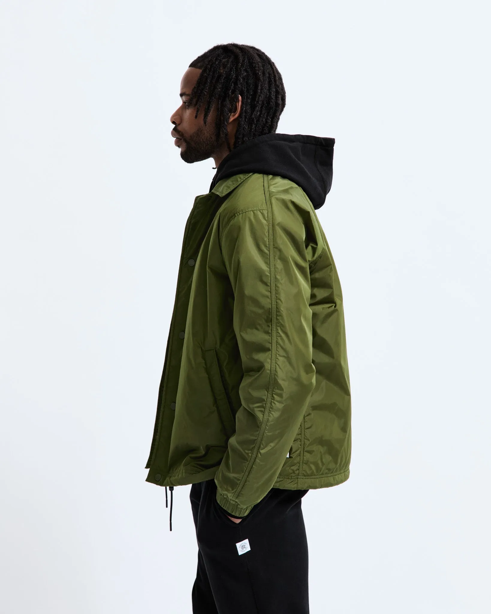 Econyl Satin Nylon Coach's Jacket - Vault sold by Reigning Champ product image thumbnail 4