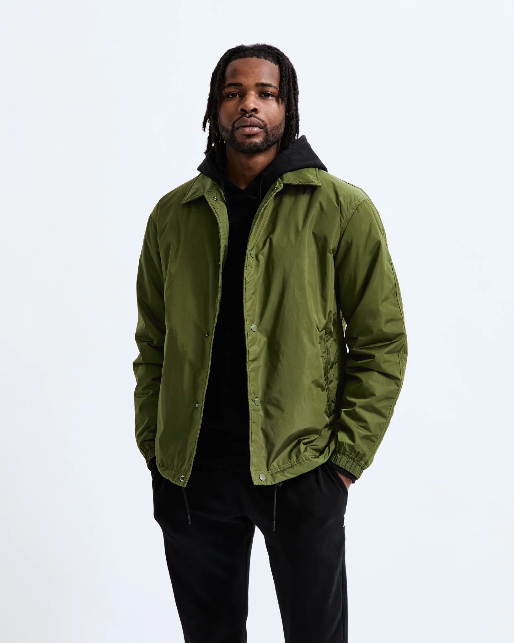 Econyl Satin Nylon Coach's Jacket - Vault sold by Reigning Champ product image thumbnail 2