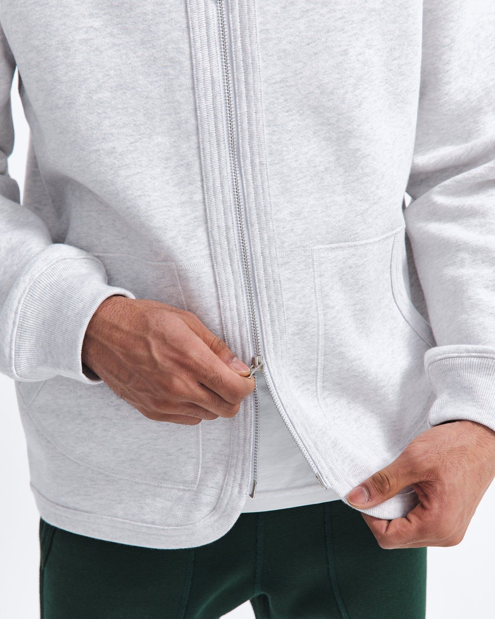 Midweight Fleece Cardigan sold by Reigning Champ product image thumbnail 4
