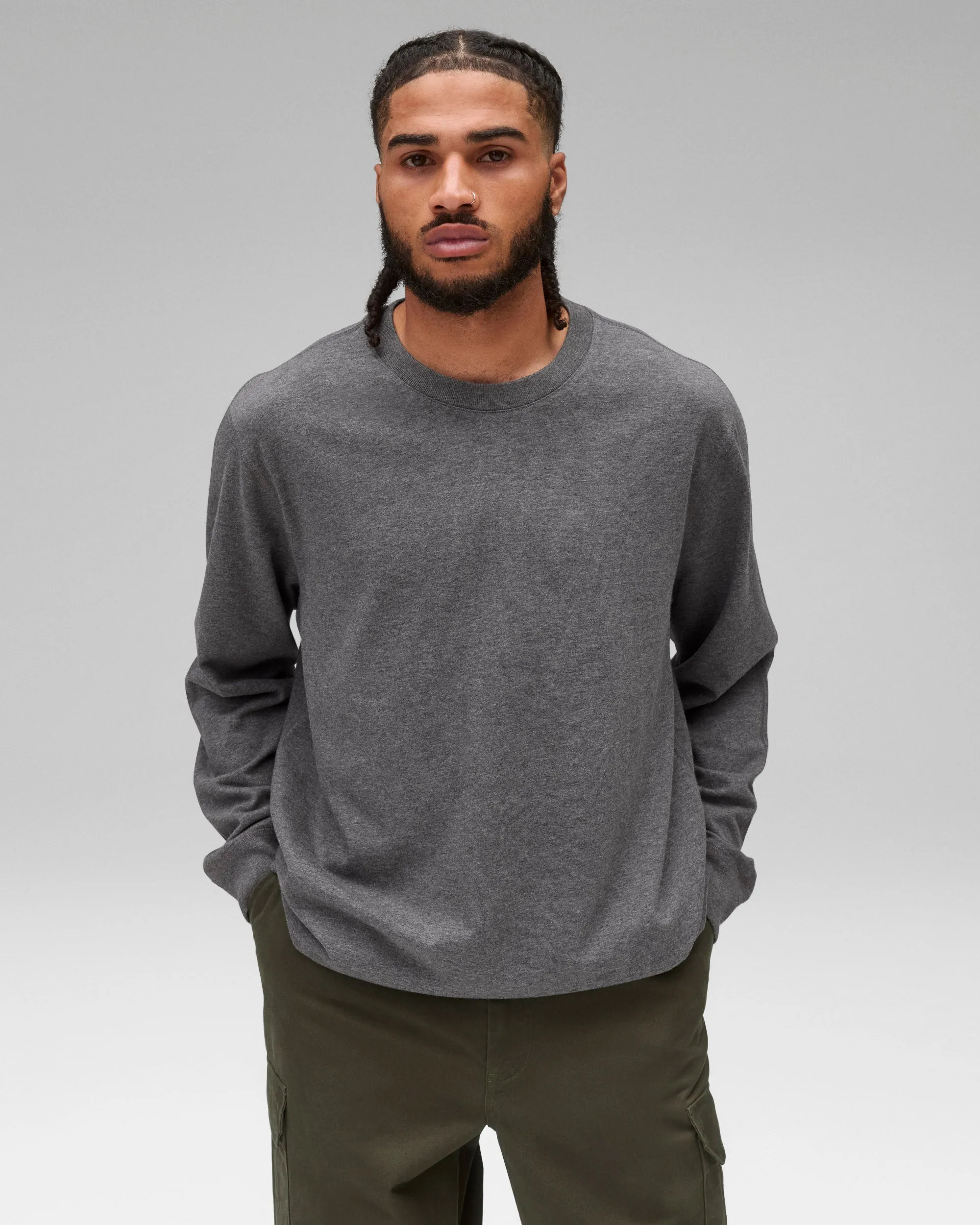 Midweight Jersey Standard Long Sleeve sold by Reigning Champ product image thumbnail 2
