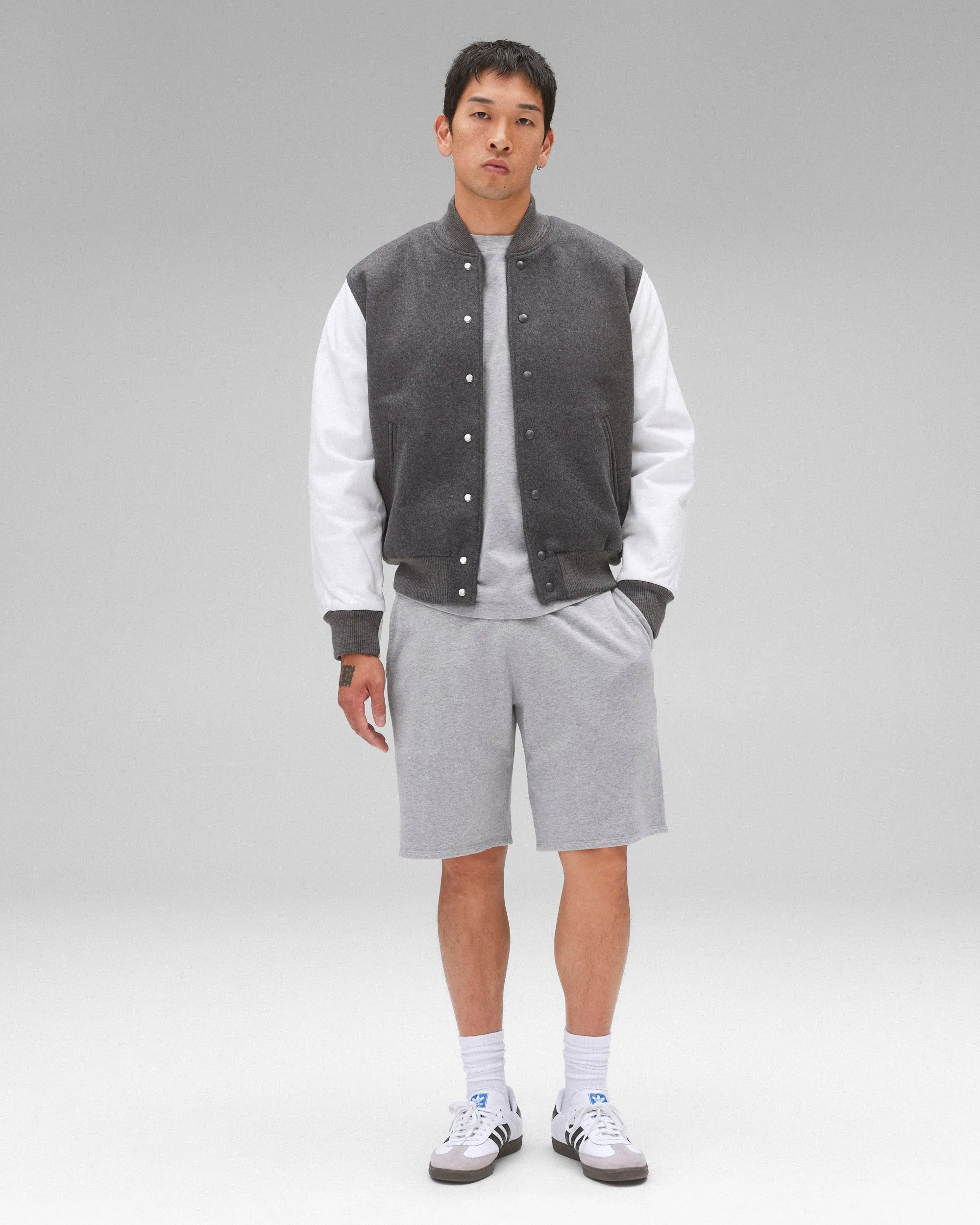 Melton Wool Varsity Jacket sold by Reigning Champ product image thumbnail 3