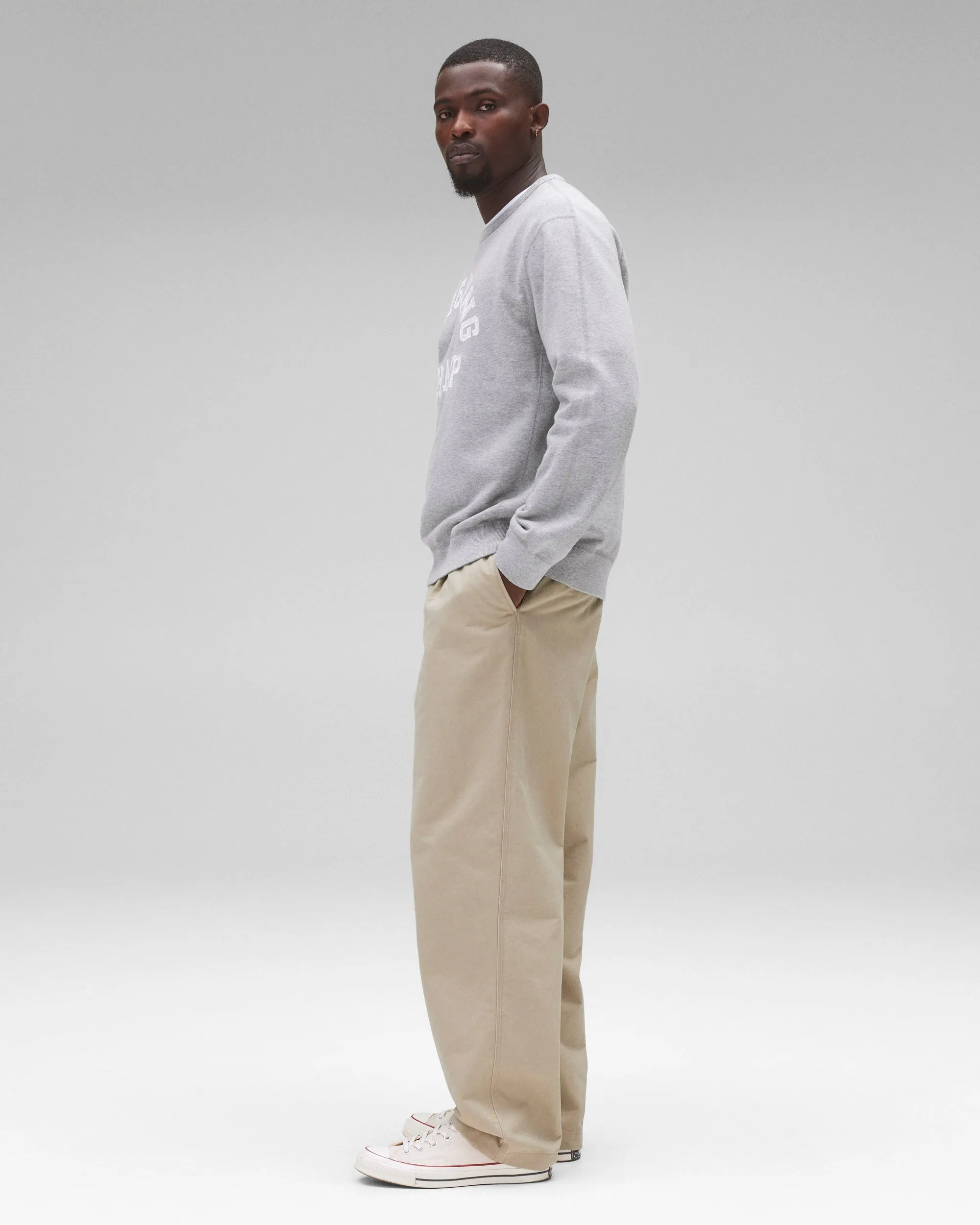 Midweight Terry Arch Logo Standard Crewneck sold by Reigning Champ product image thumbnail 4