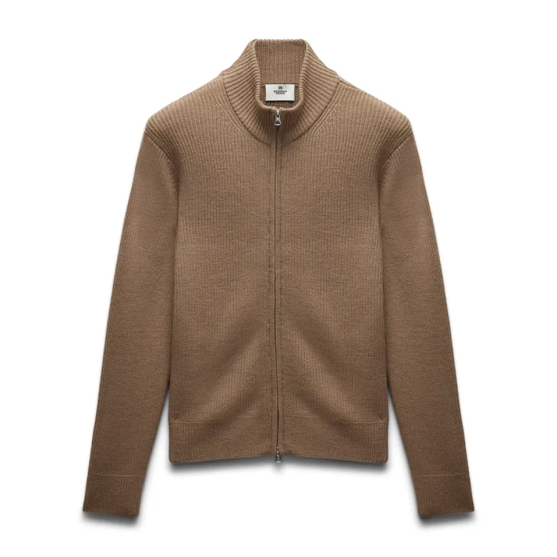 Merino Rib Vinnie Track Jacket sold by Reigning Champ