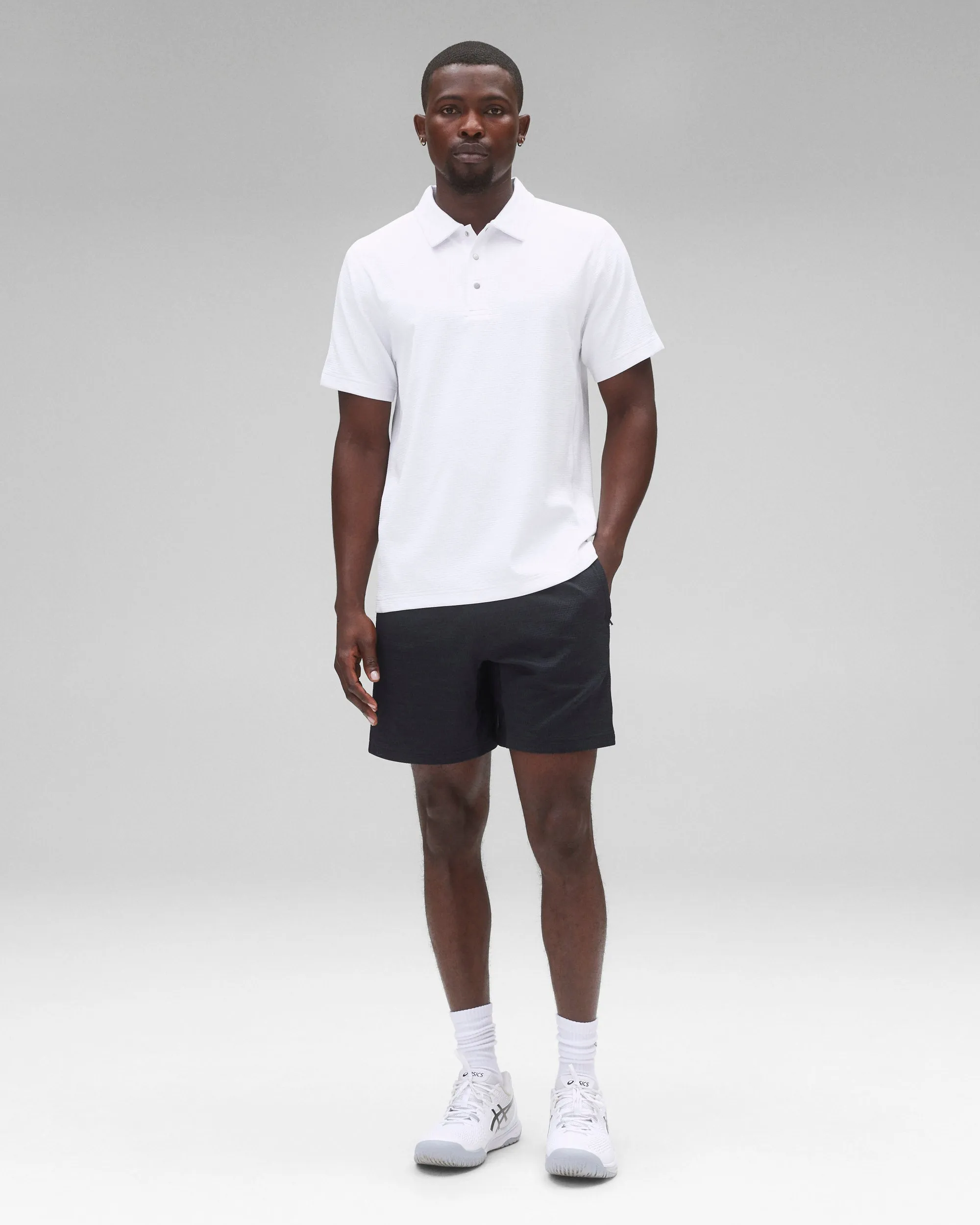 Solotex Mesh Tiebreak Polo sold by Reigning Champ product image thumbnail 3