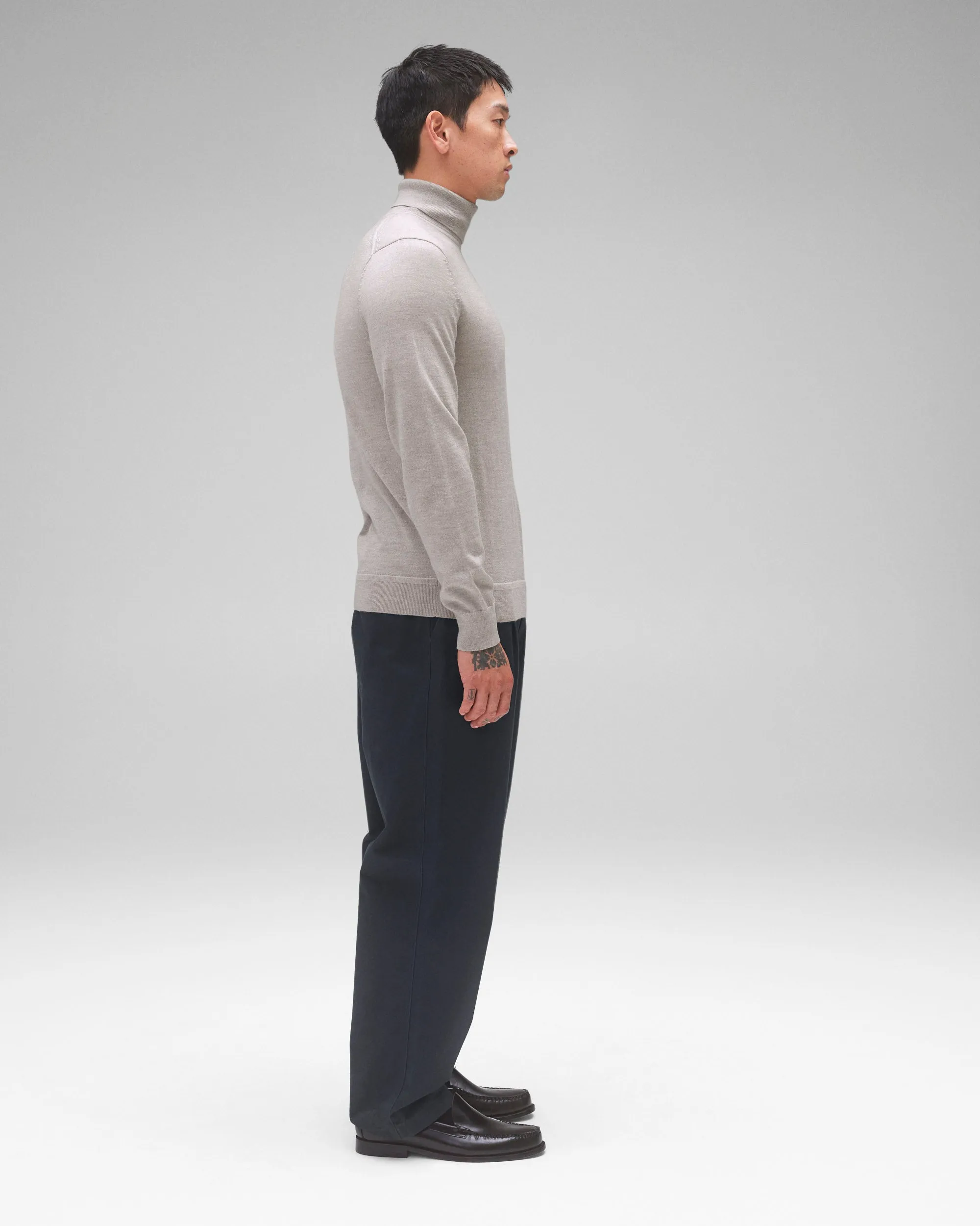Lightweight Merino Harry Roll Neck sold by Reigning Champ product image thumbnail 4