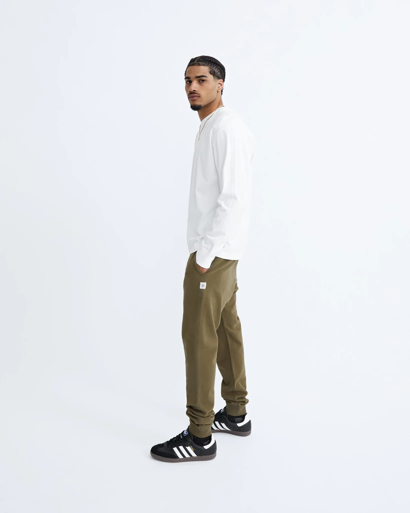 Midweight Terry Slim Sweatpant sold by Reigning Champ product image thumbnail 3