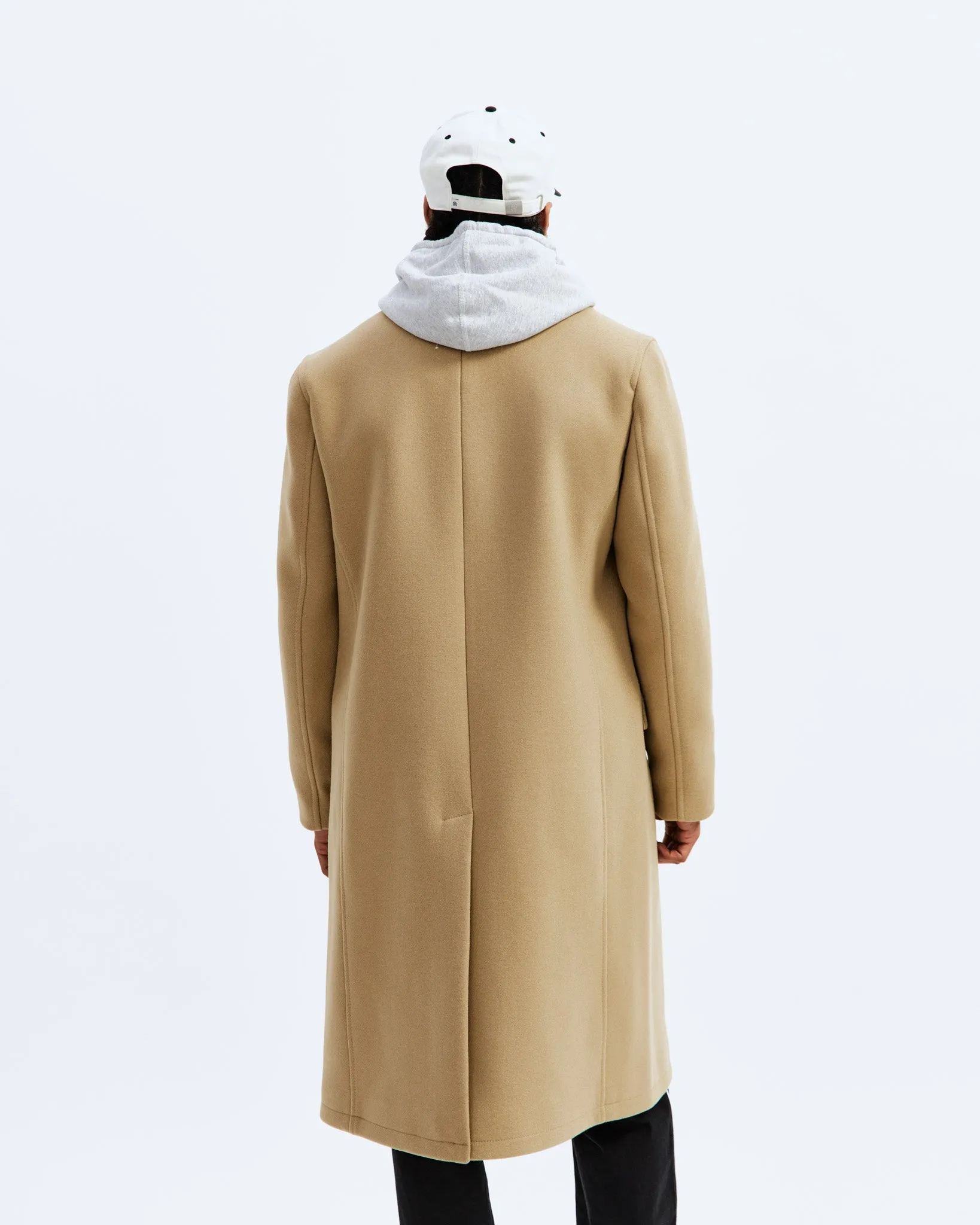 Melton Wool Polo Coat sold by Reigning Champ product image thumbnail 4