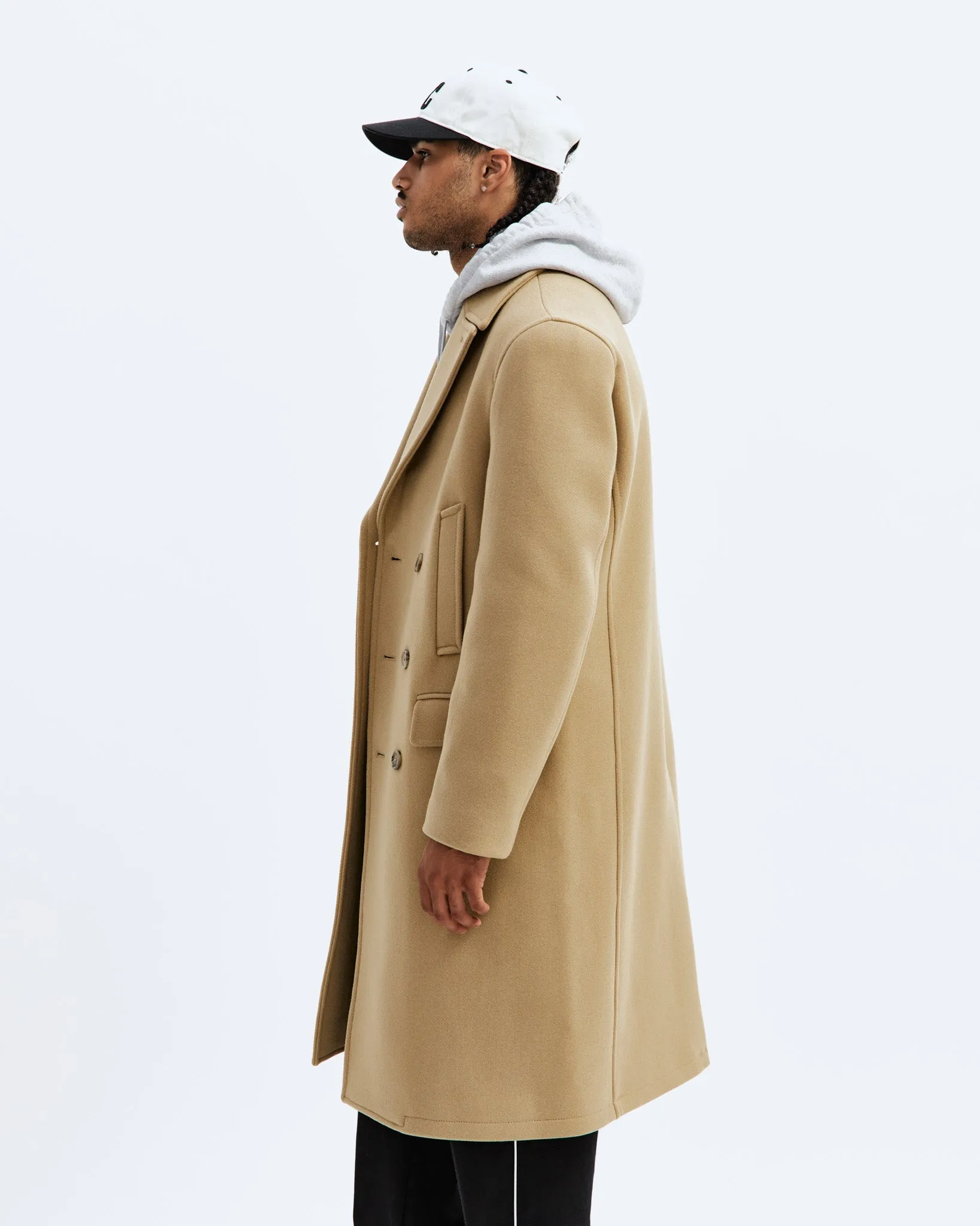 Melton Wool Polo Coat | Parallel