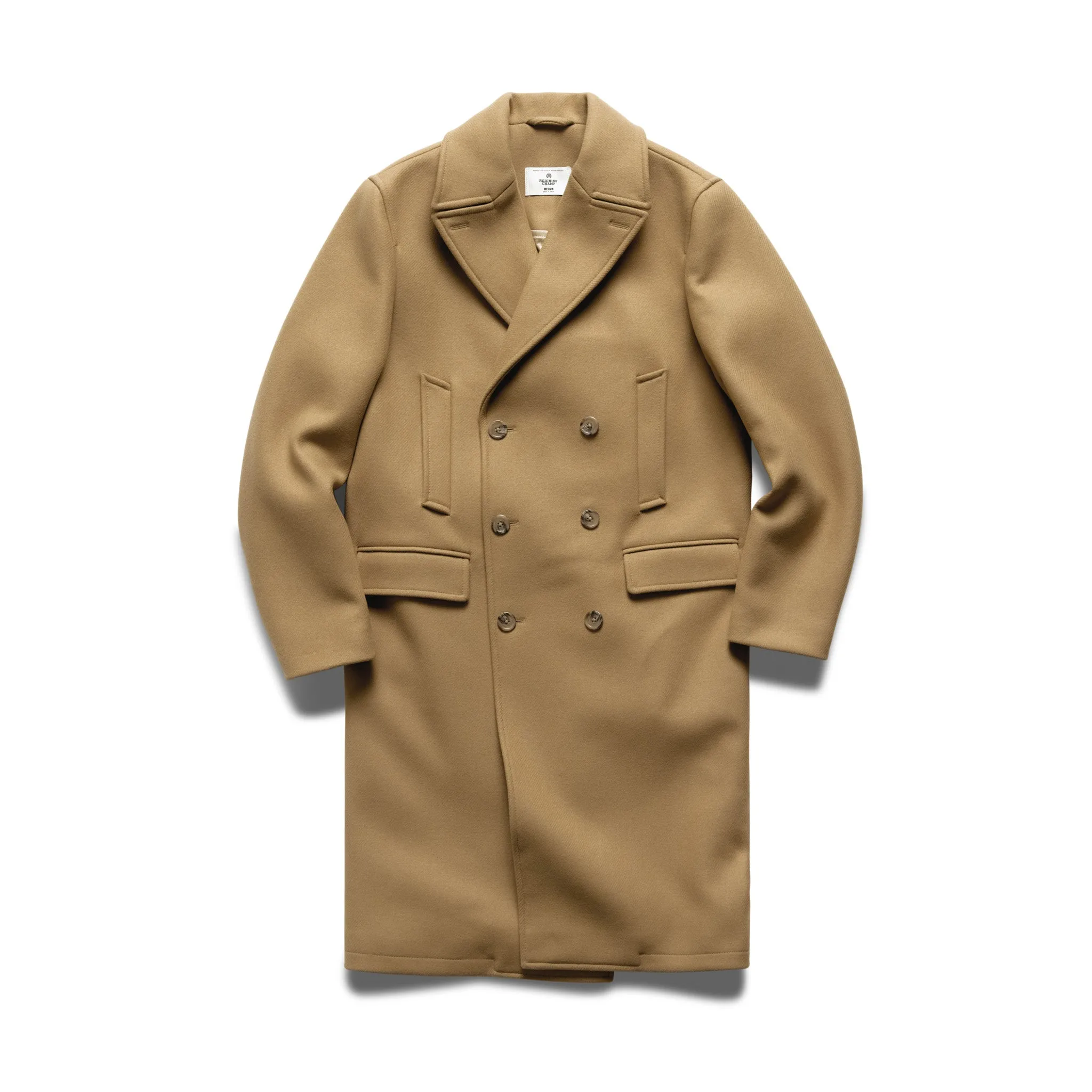 ジャケット・アウター Proust Wool-Blend Melton Coat 766US MELTON ZIP UP P-COAT/メルトン ジップアップ ピーコート
