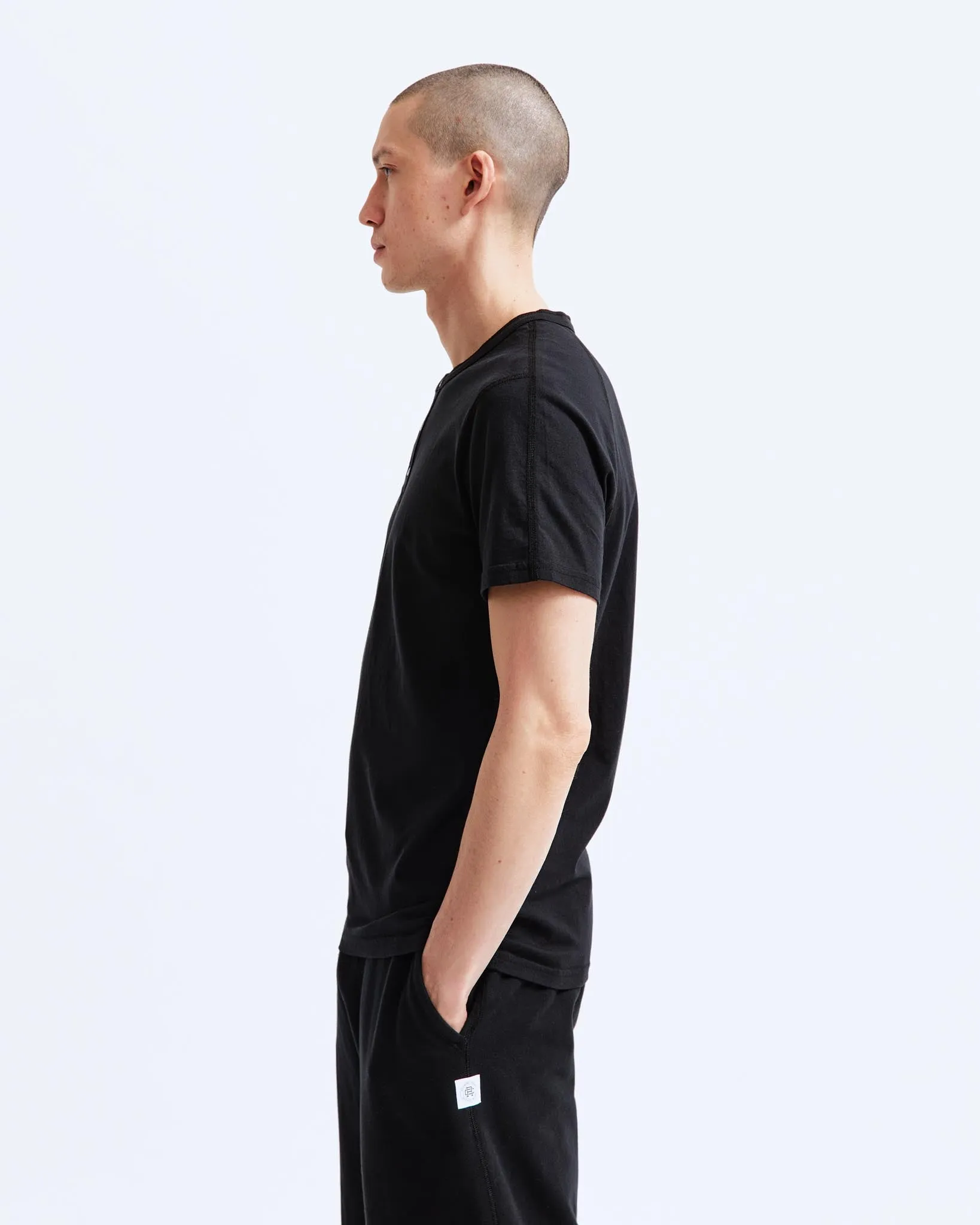 Lightweight Jersey Henley sold by Reigning Champ product image thumbnail 3