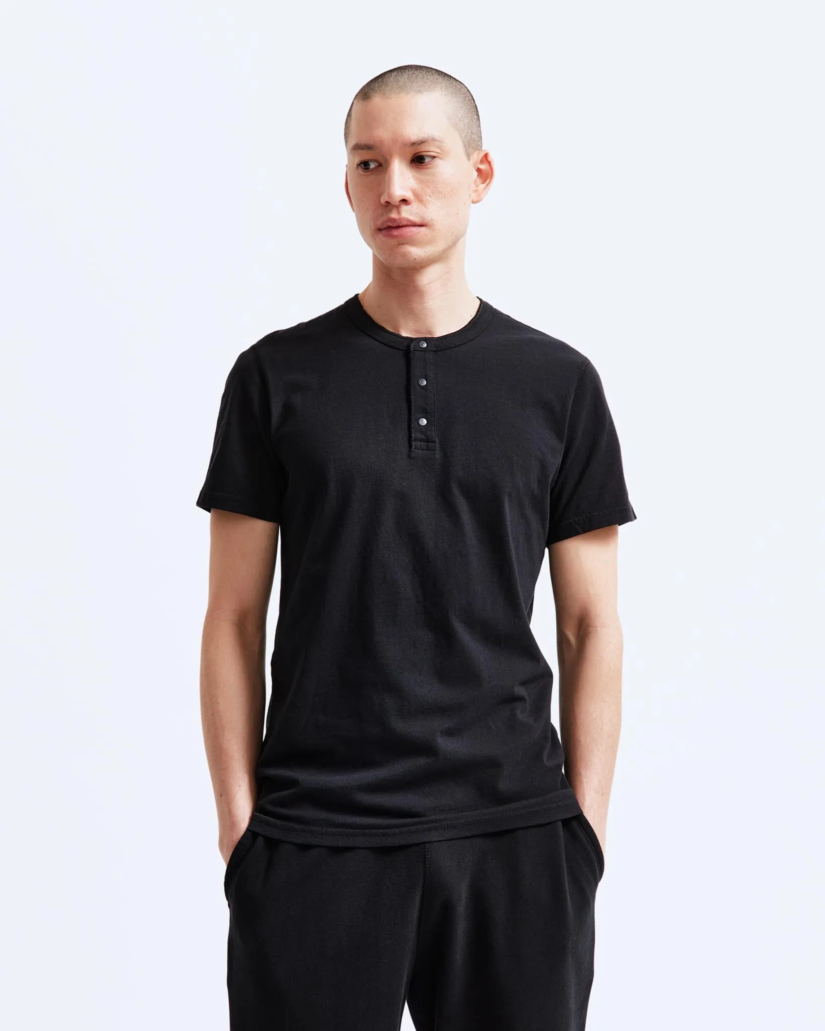 Lightweight Jersey Henley sold by Reigning Champ product image thumbnail 2
