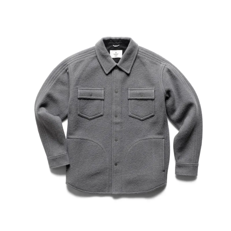Boiled Wool Warden Overshirt sold by Reigning Champ