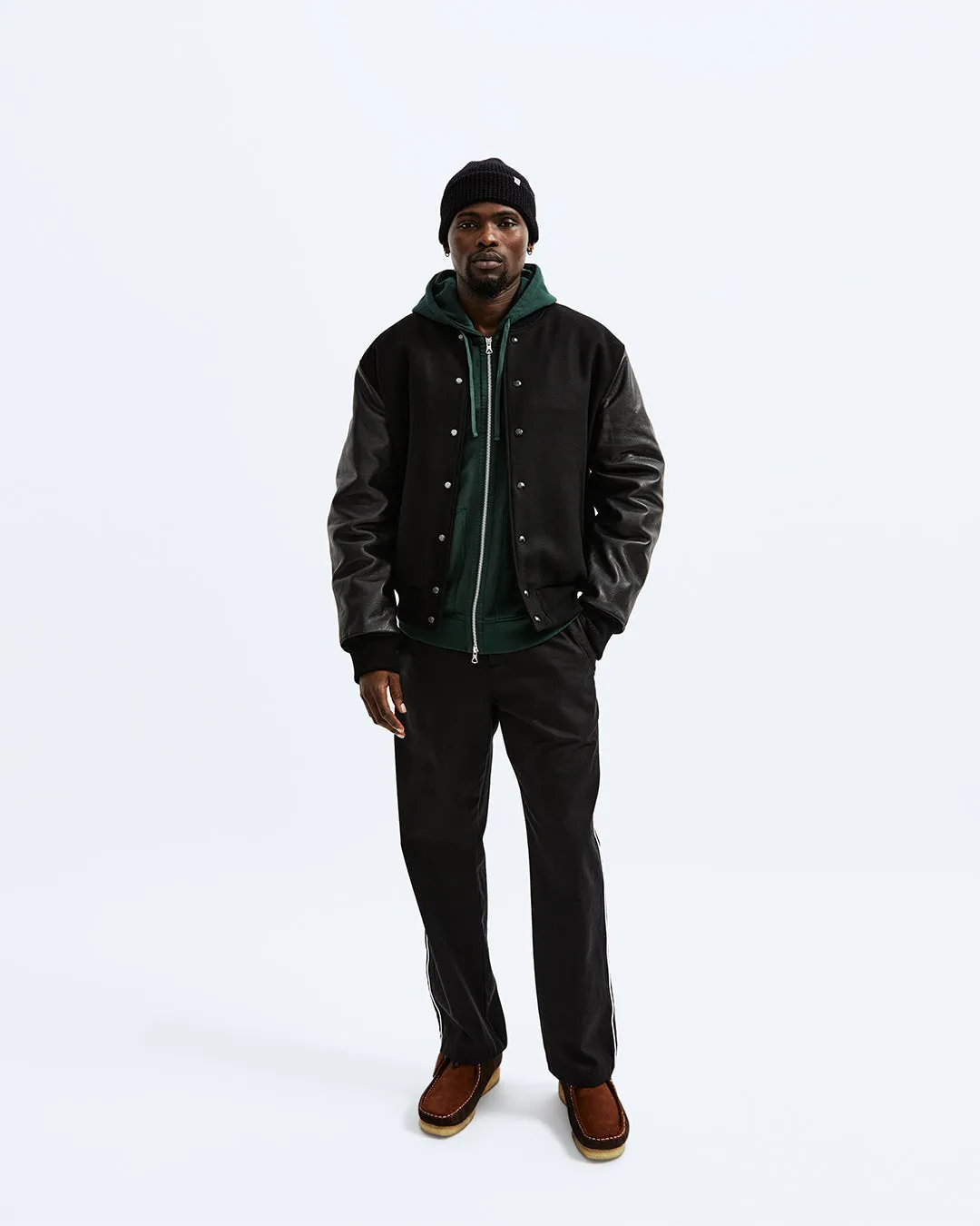 Melton Wool Varsity Jacket sold by Reigning Champ product image thumbnail 5