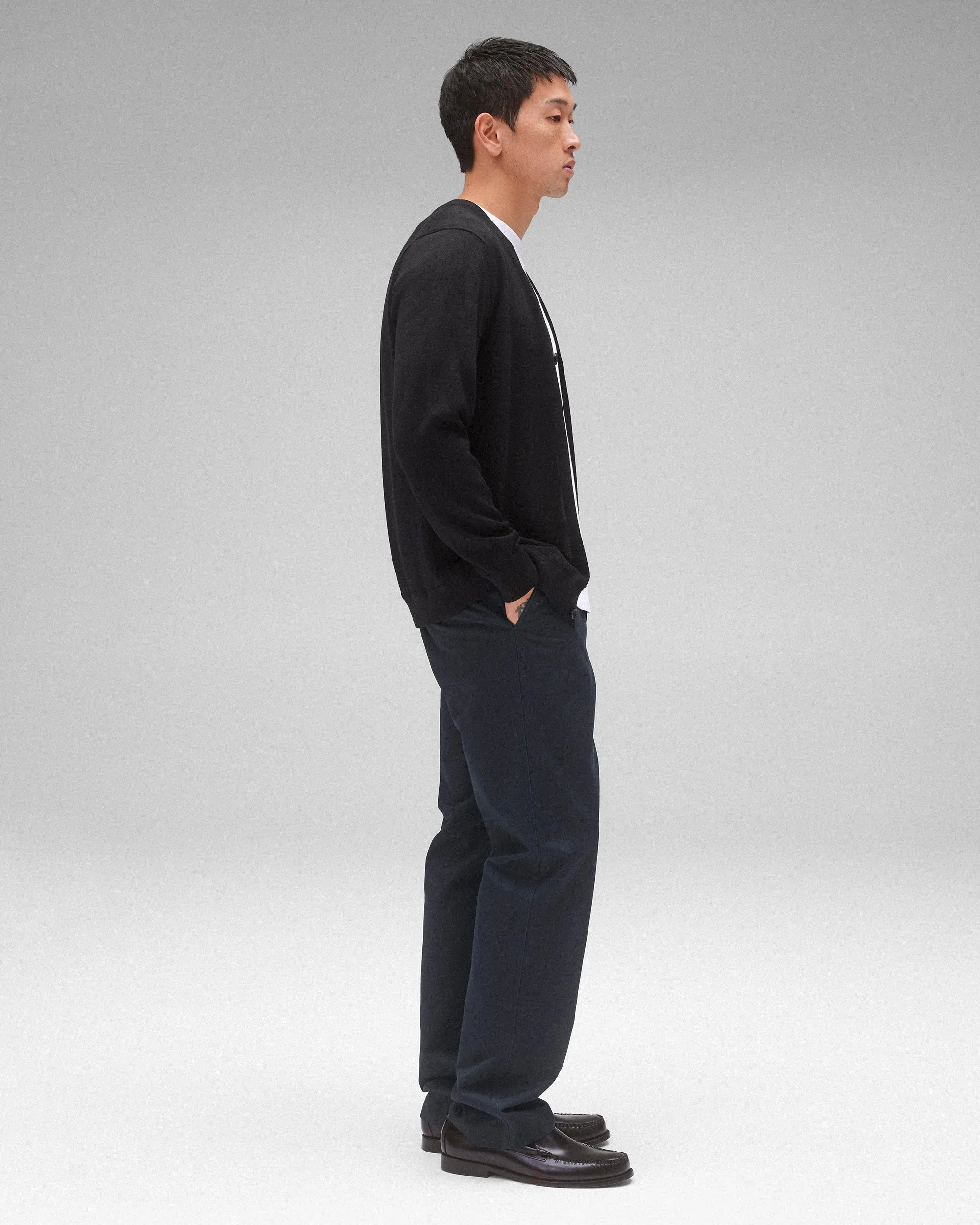 Lightweight Merino Harry Cardigan sold by Reigning Champ product image thumbnail 4