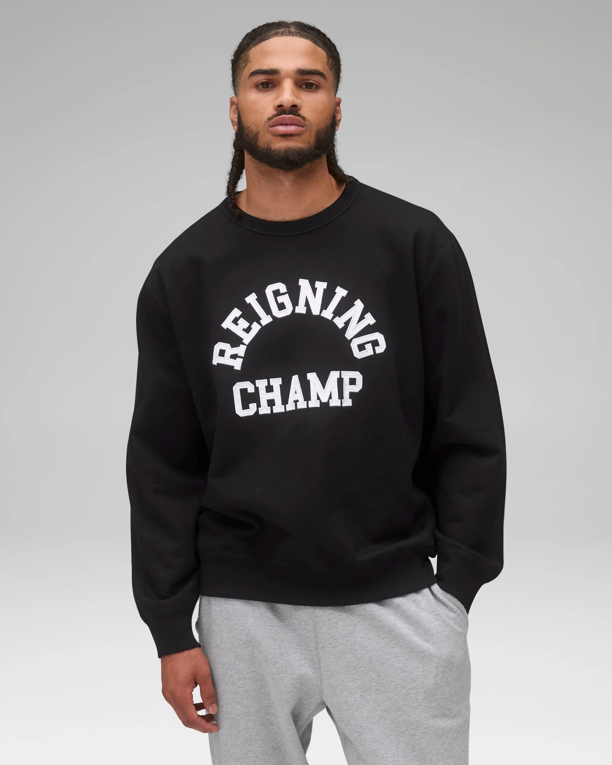 Midweight Terry Arch Logo Crewneck sold by Reigning Champ product image thumbnail 2