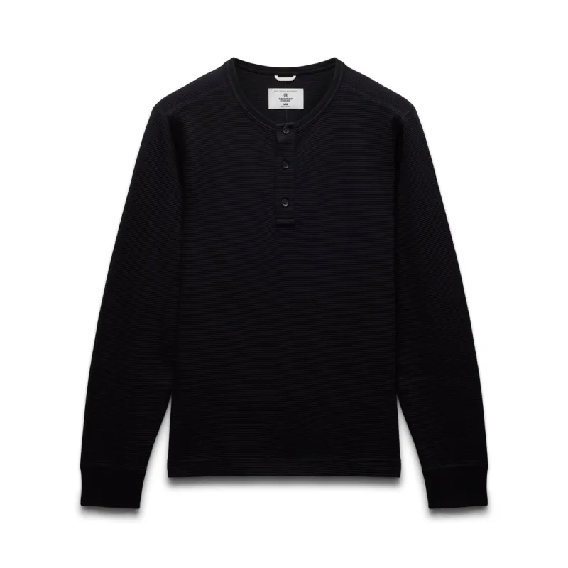 Lighweight Waffle Henley sold by Reigning Champ