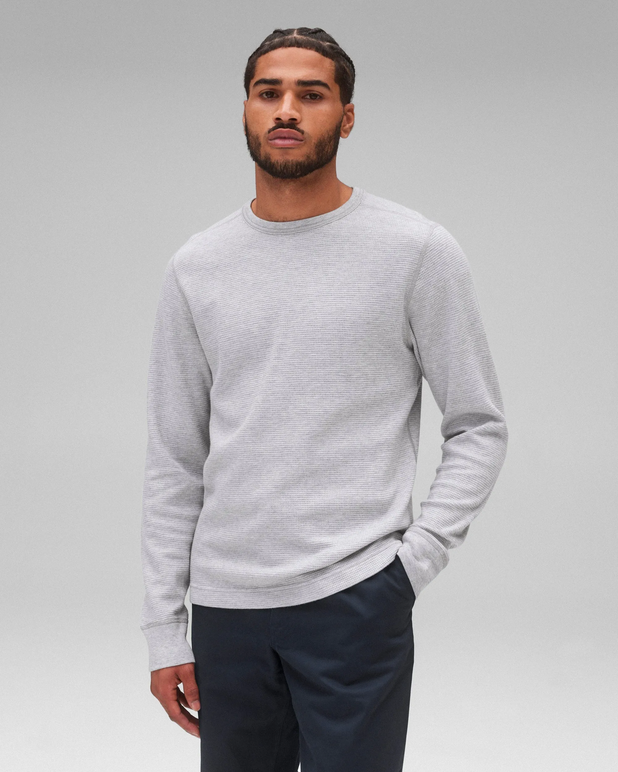 Lightweight Waffle Standard Long Sleeve sold by Reigning Champ product image thumbnail 2