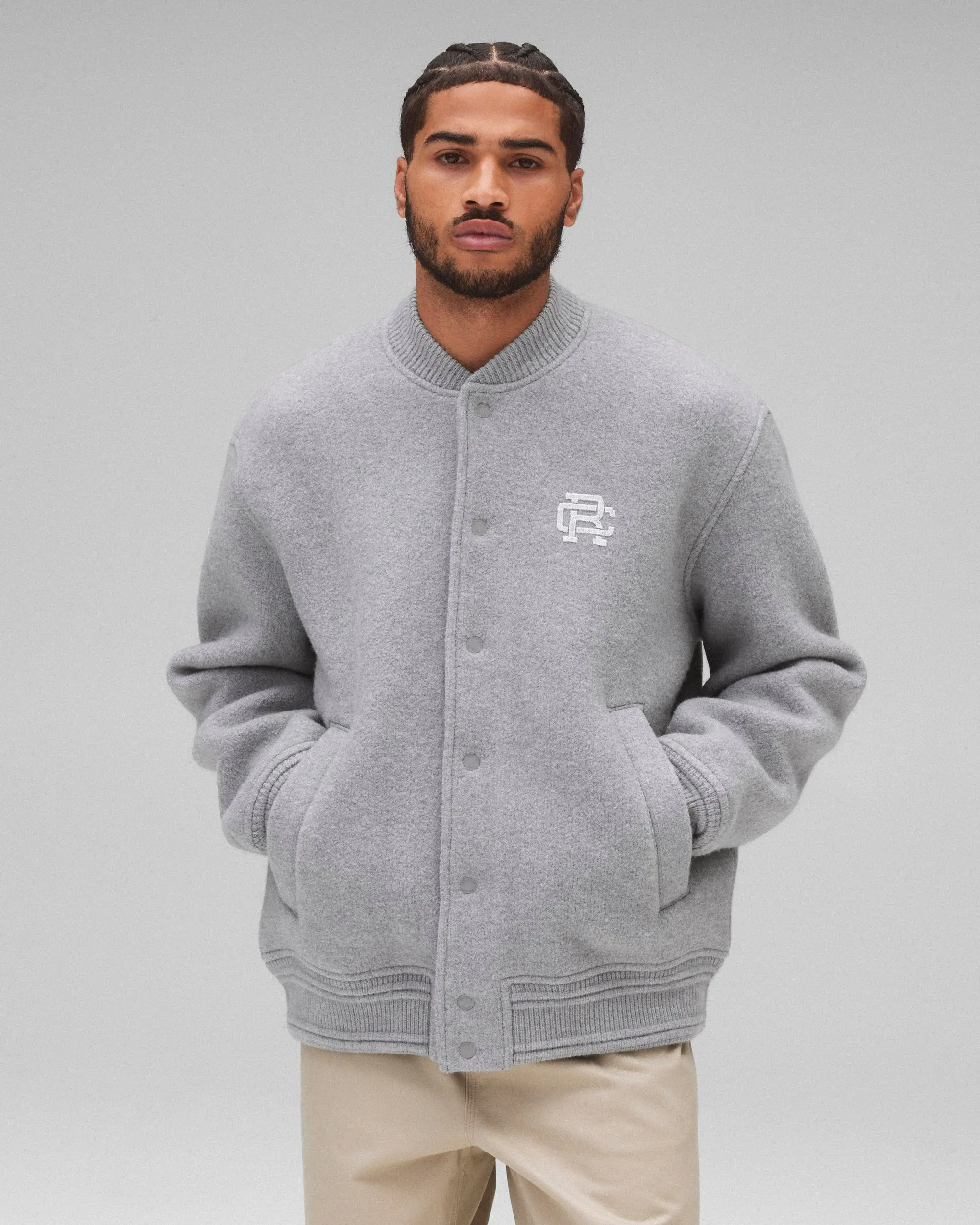 Boiled Wool Coliseum Jacket sold by Reigning Champ product image thumbnail 2