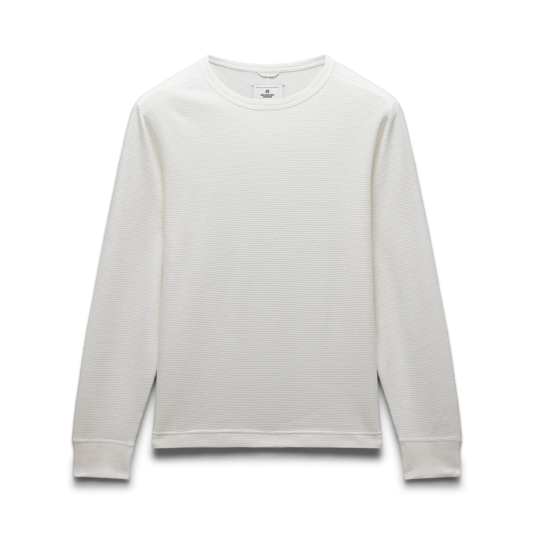 Lightweight Waffle Standard Long Sleeve sold by Reigning Champ