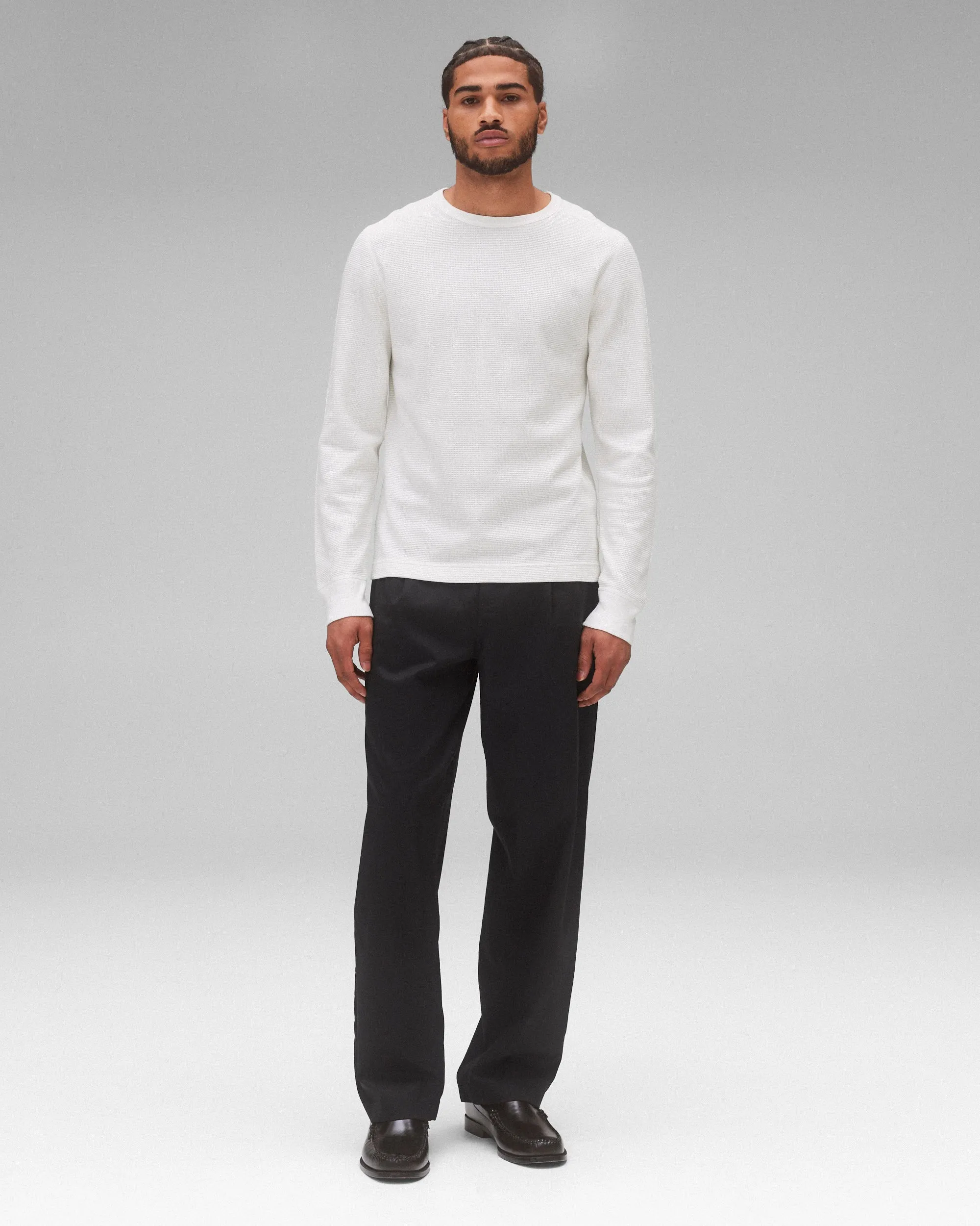 Lightweight Waffle Standard Long Sleeve sold by Reigning Champ product image thumbnail 3