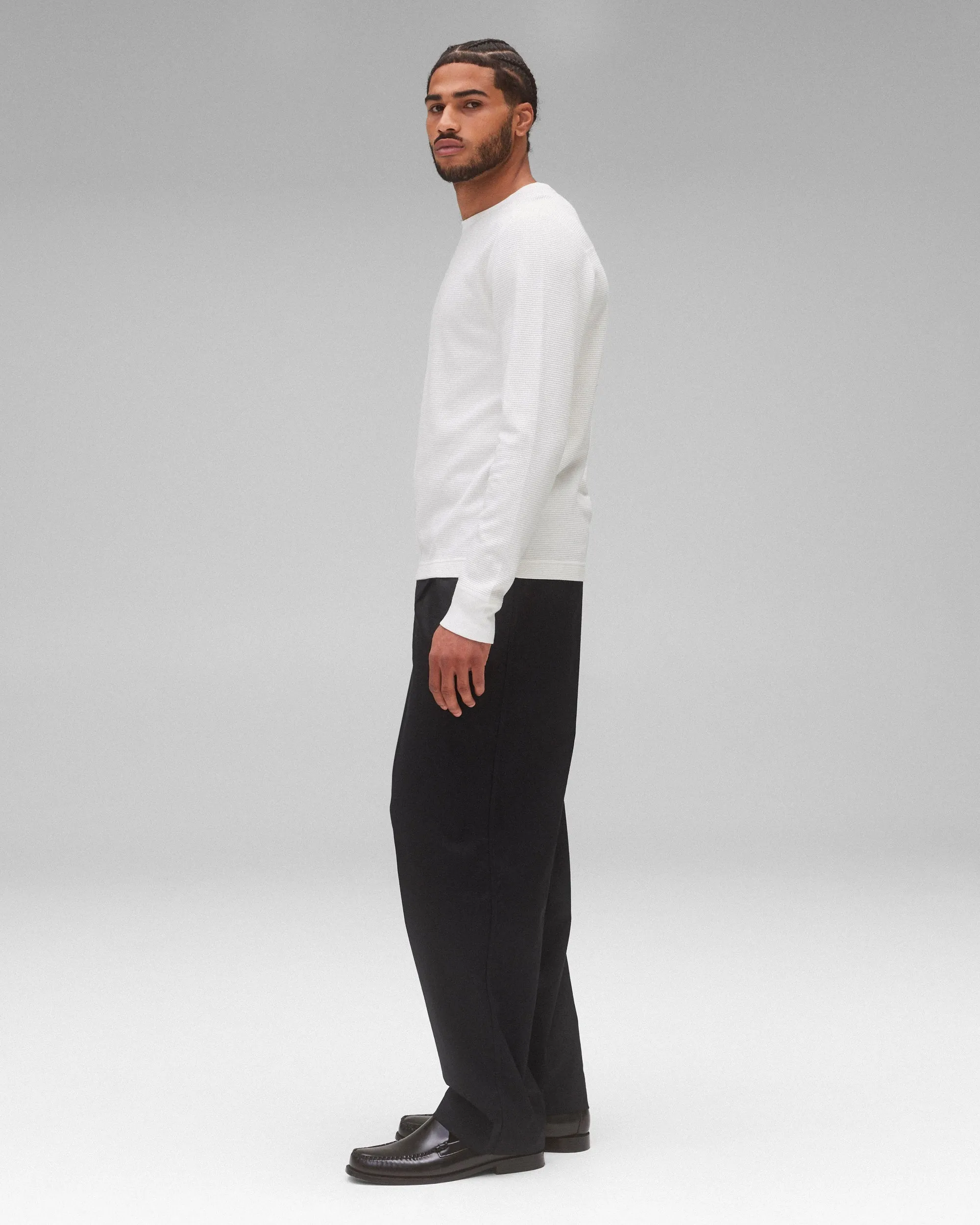 Lightweight Waffle Standard Long Sleeve sold by Reigning Champ product image thumbnail 4