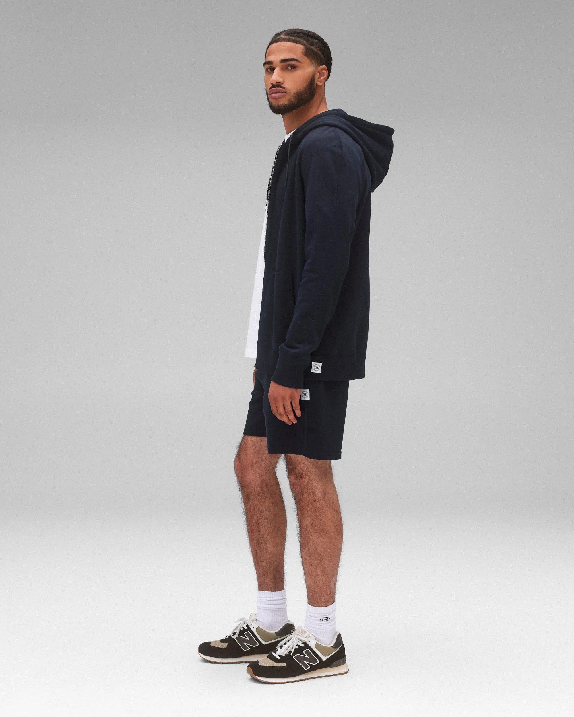 Midweight Terry Slim Zip Hoodie sold by Reigning Champ product image thumbnail 3