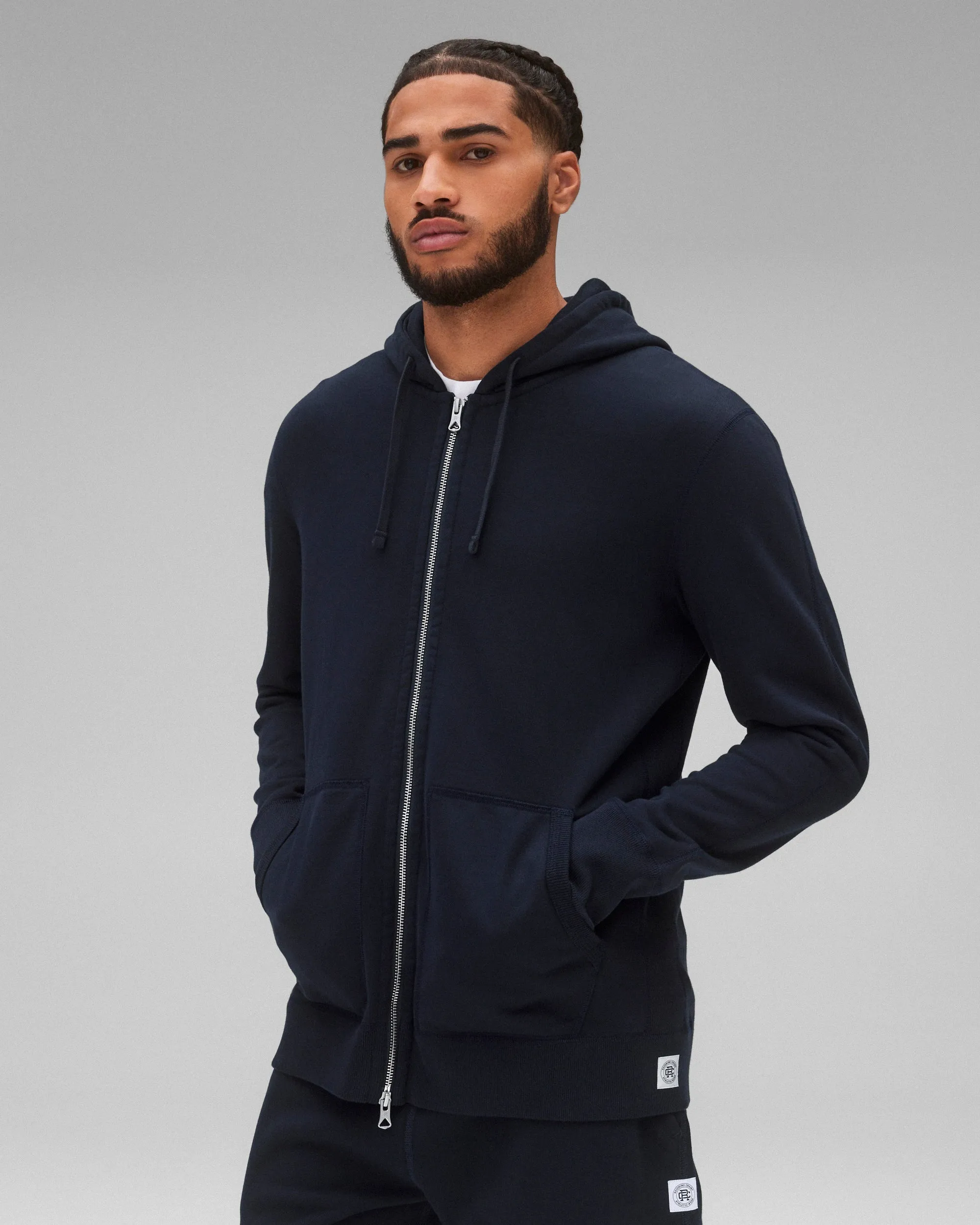 Midweight Terry Slim Zip Hoodie sold by Reigning Champ product image thumbnail 2