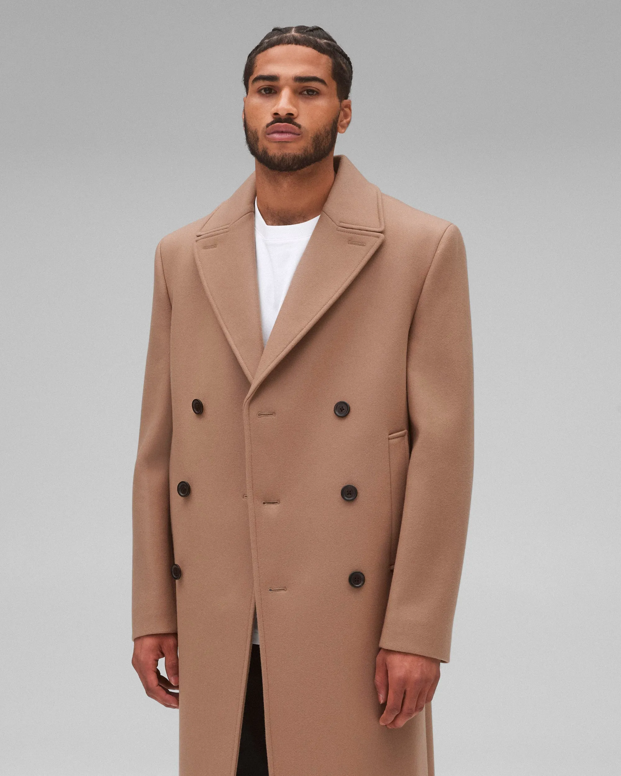 Wool Cashmere Polo Coat sold by Reigning Champ product image thumbnail 3