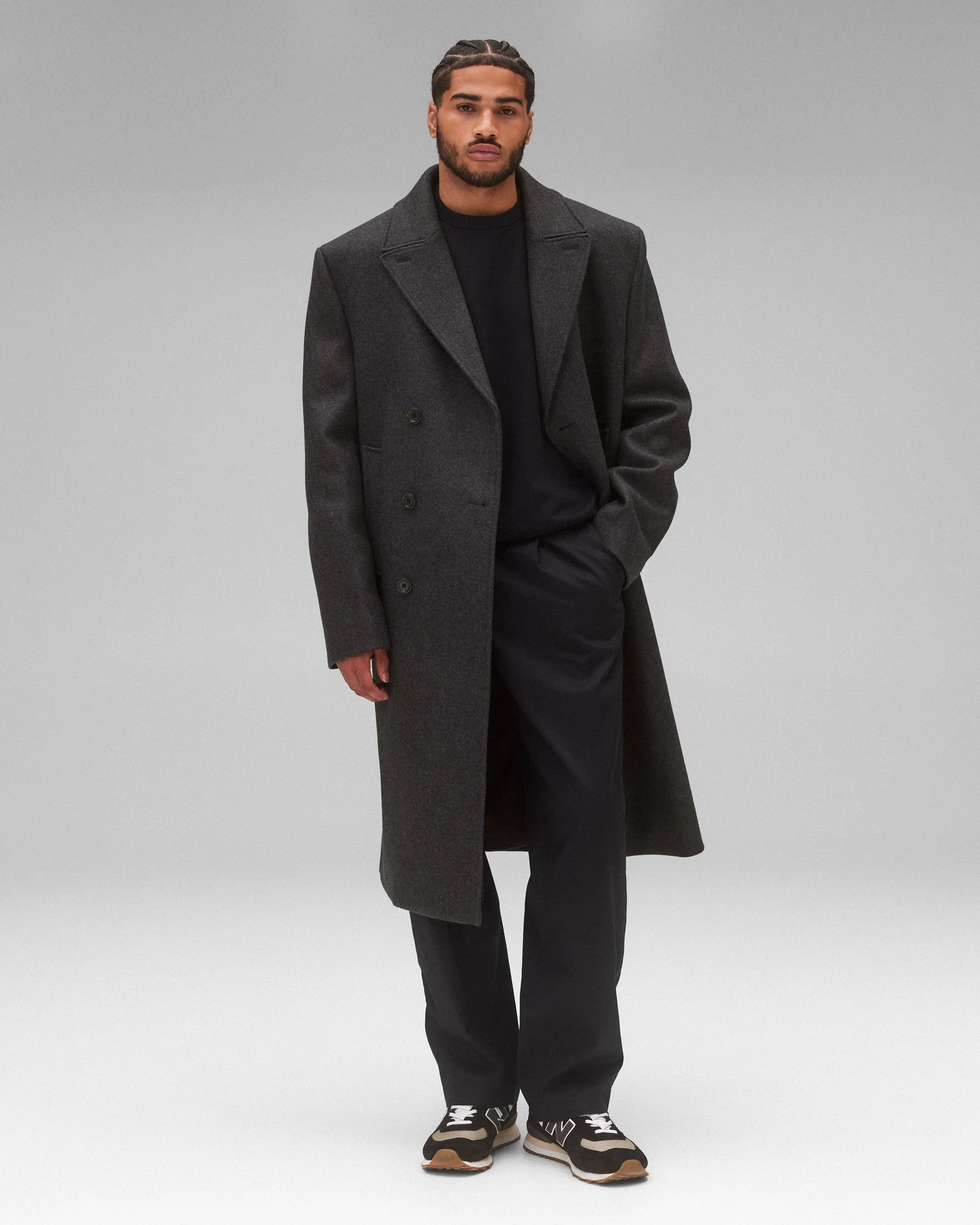 Wool Cashmere Polo Coat sold by Reigning Champ product image thumbnail 2