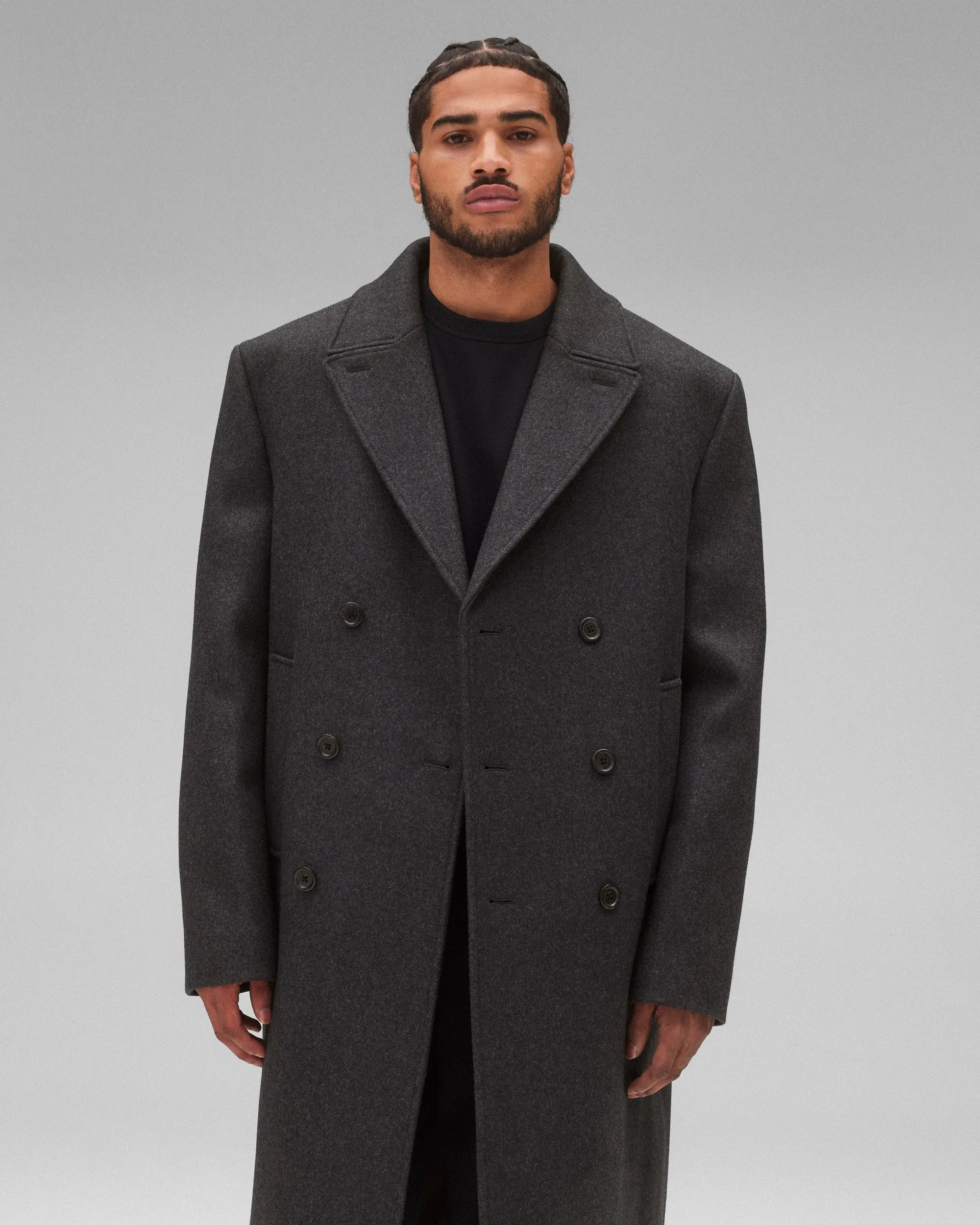 Wool Cashmere Polo Coat sold by Reigning Champ product image thumbnail 3