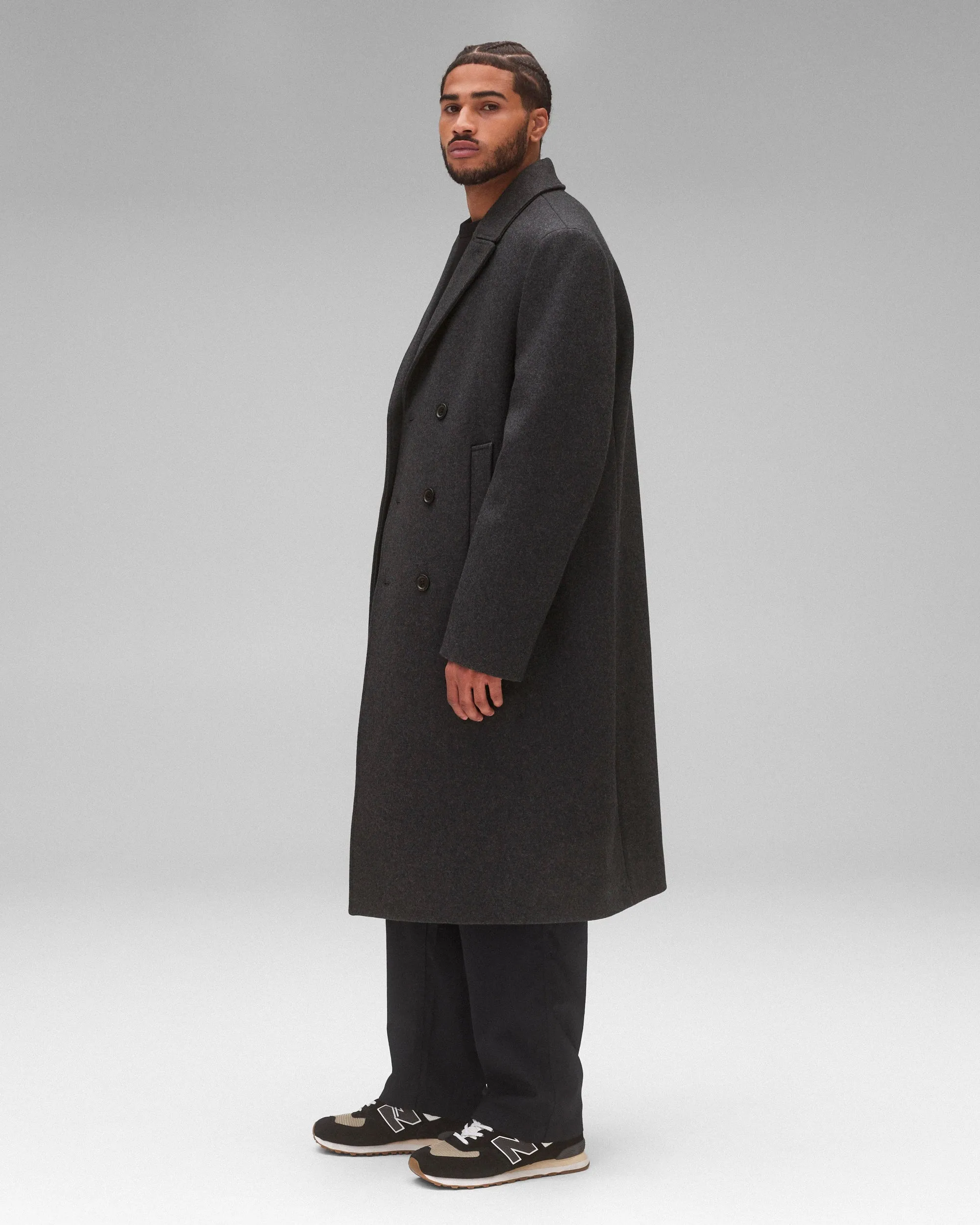 Wool Cashmere Polo Coat sold by Reigning Champ product image thumbnail 4