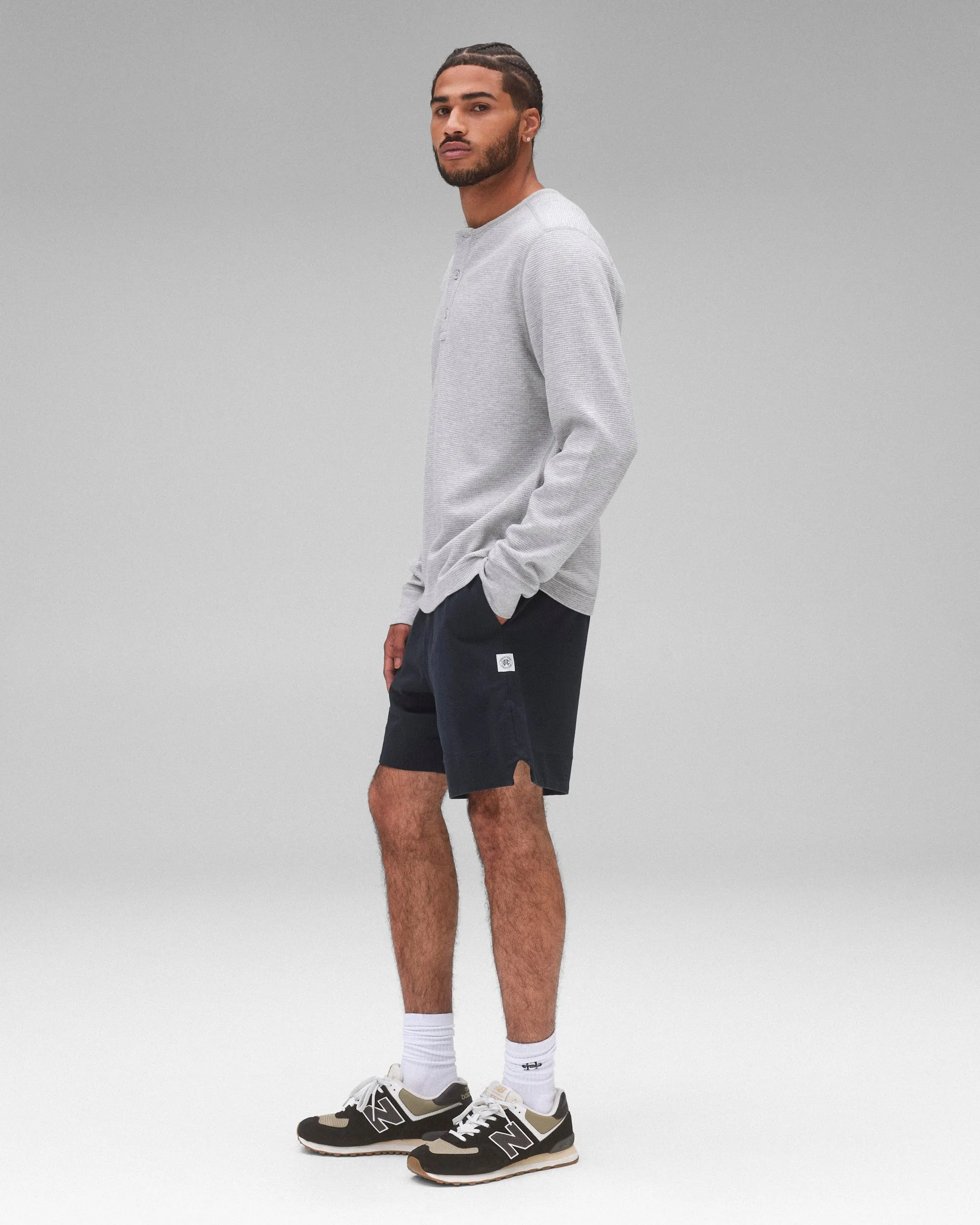 Lightweight Waffle Standard Henley sold by Reigning Champ product image thumbnail 4