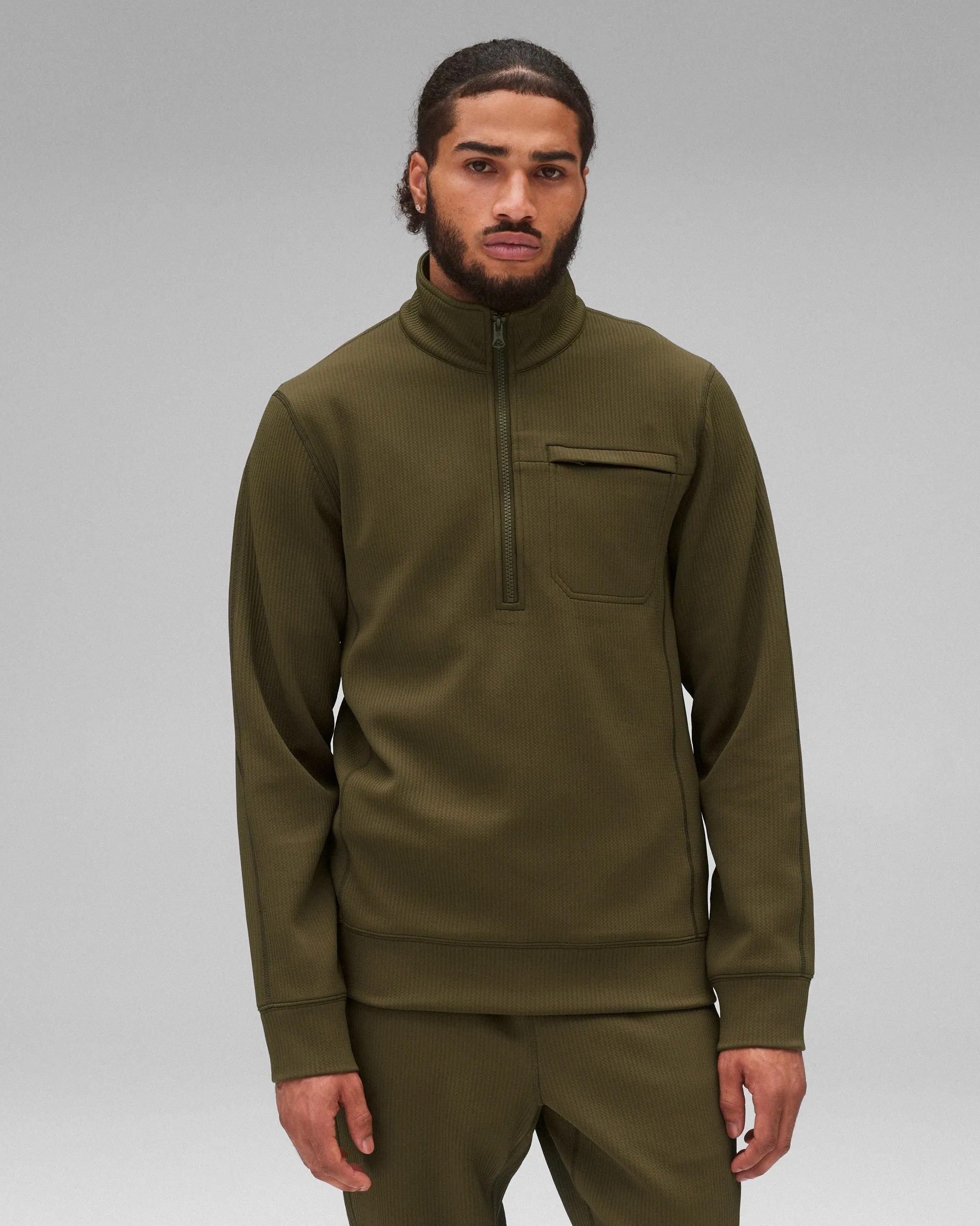 Double Knit Rally Slim Quarter Zip sold by Reigning Champ product image thumbnail 2