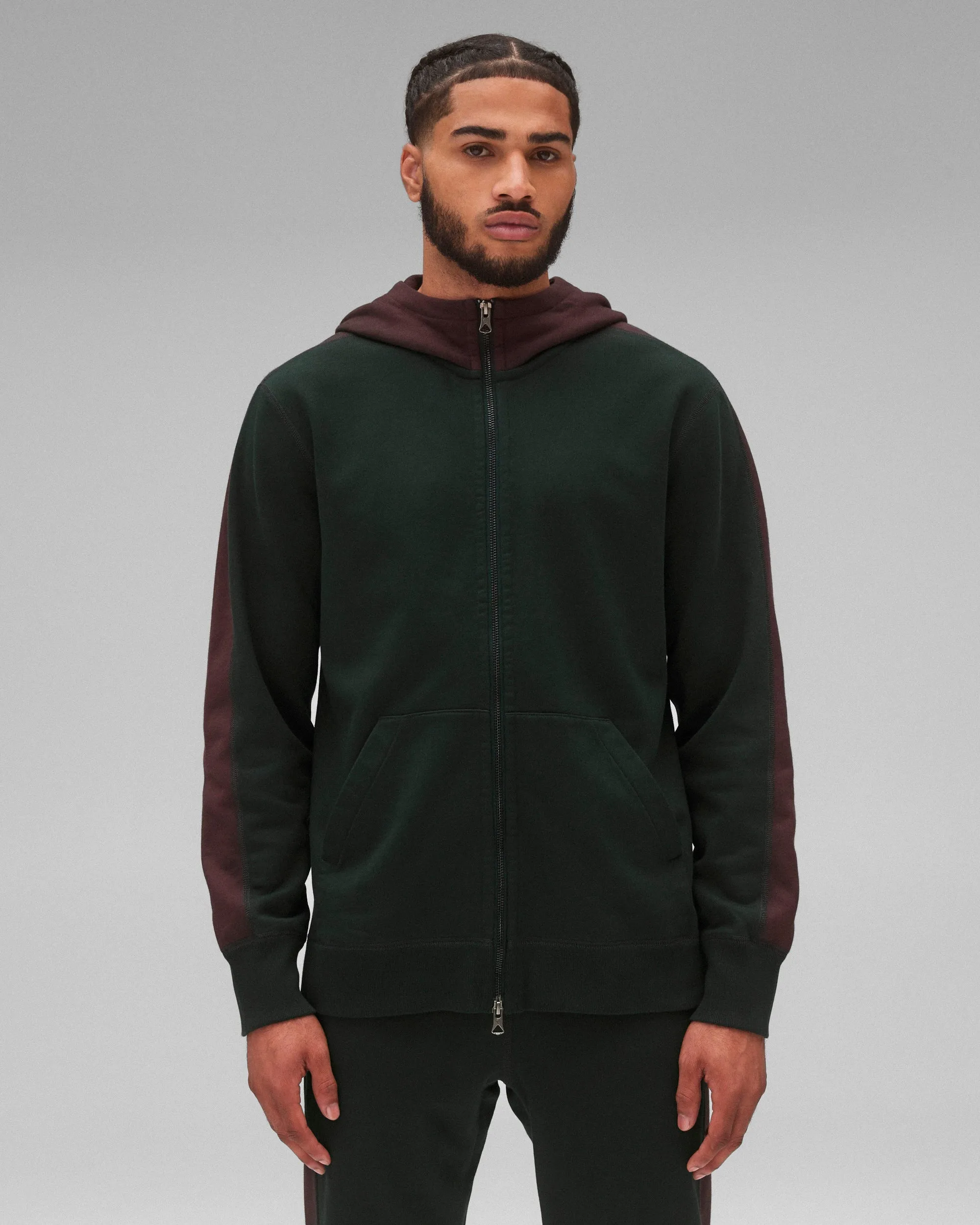 Midweight Terry Racer Slim Zip Hoodie sold by Reigning Champ product image thumbnail 2