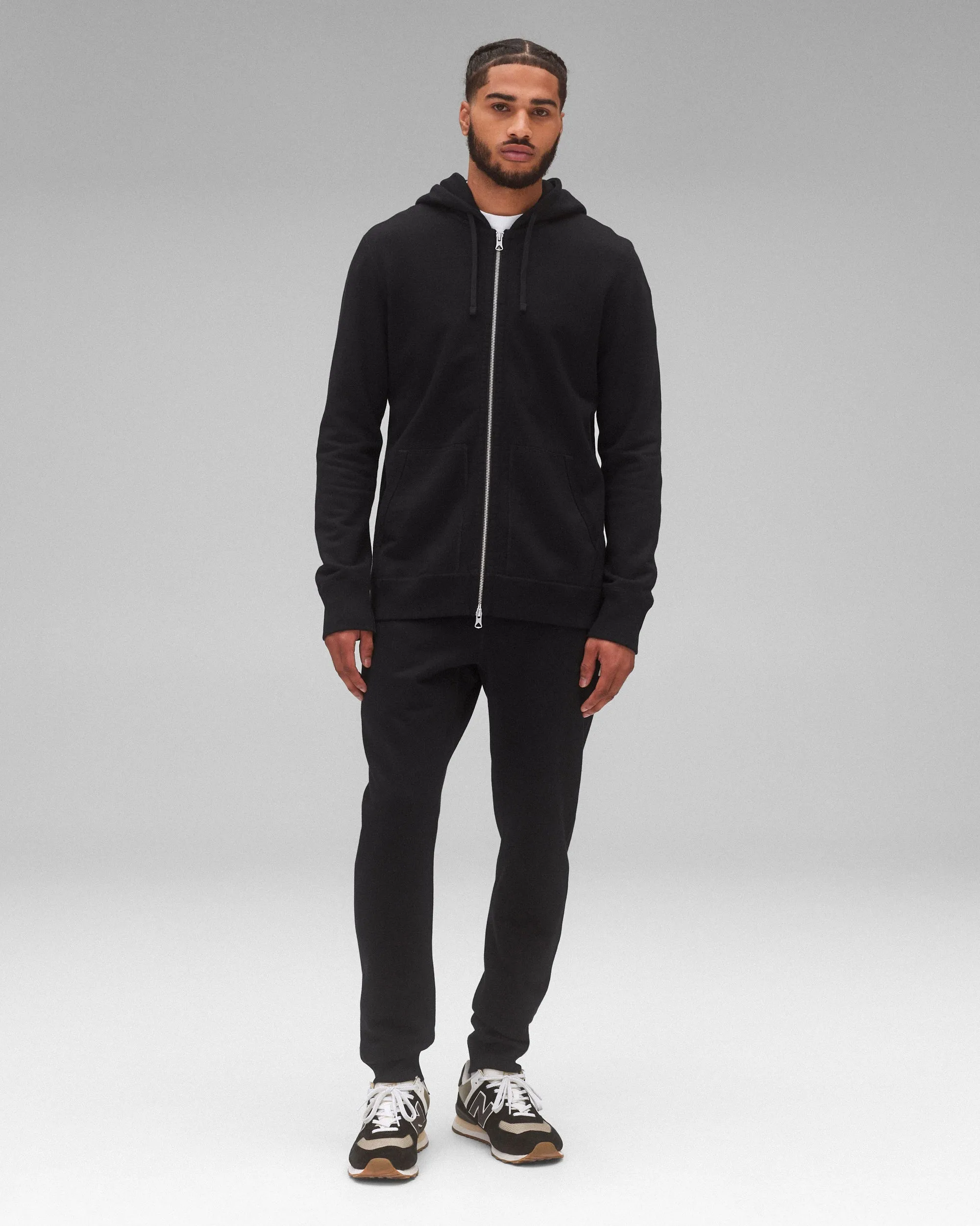 Midweight Terry Slim Zip Hoodie sold by Reigning Champ product image thumbnail 3