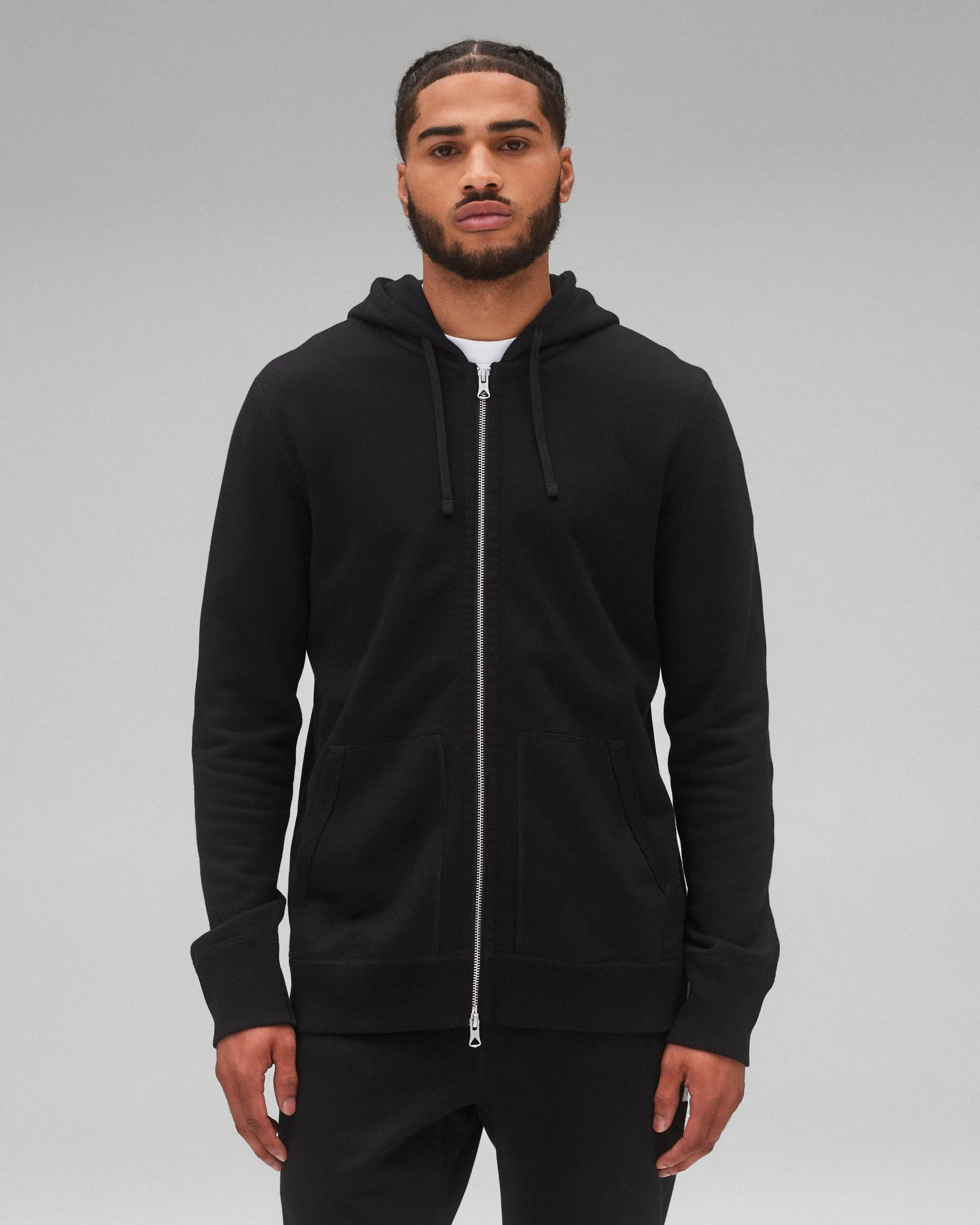 Midweight Terry Slim Zip Hoodie sold by Reigning Champ product image thumbnail 2