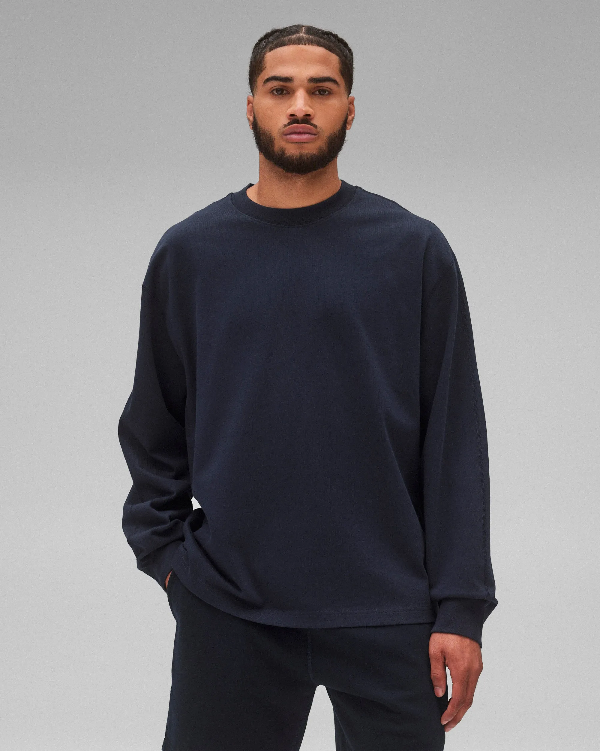 Heavyweight Jersey Relaxed Long Sleeve - Vault sold by Reigning Champ product image thumbnail 2