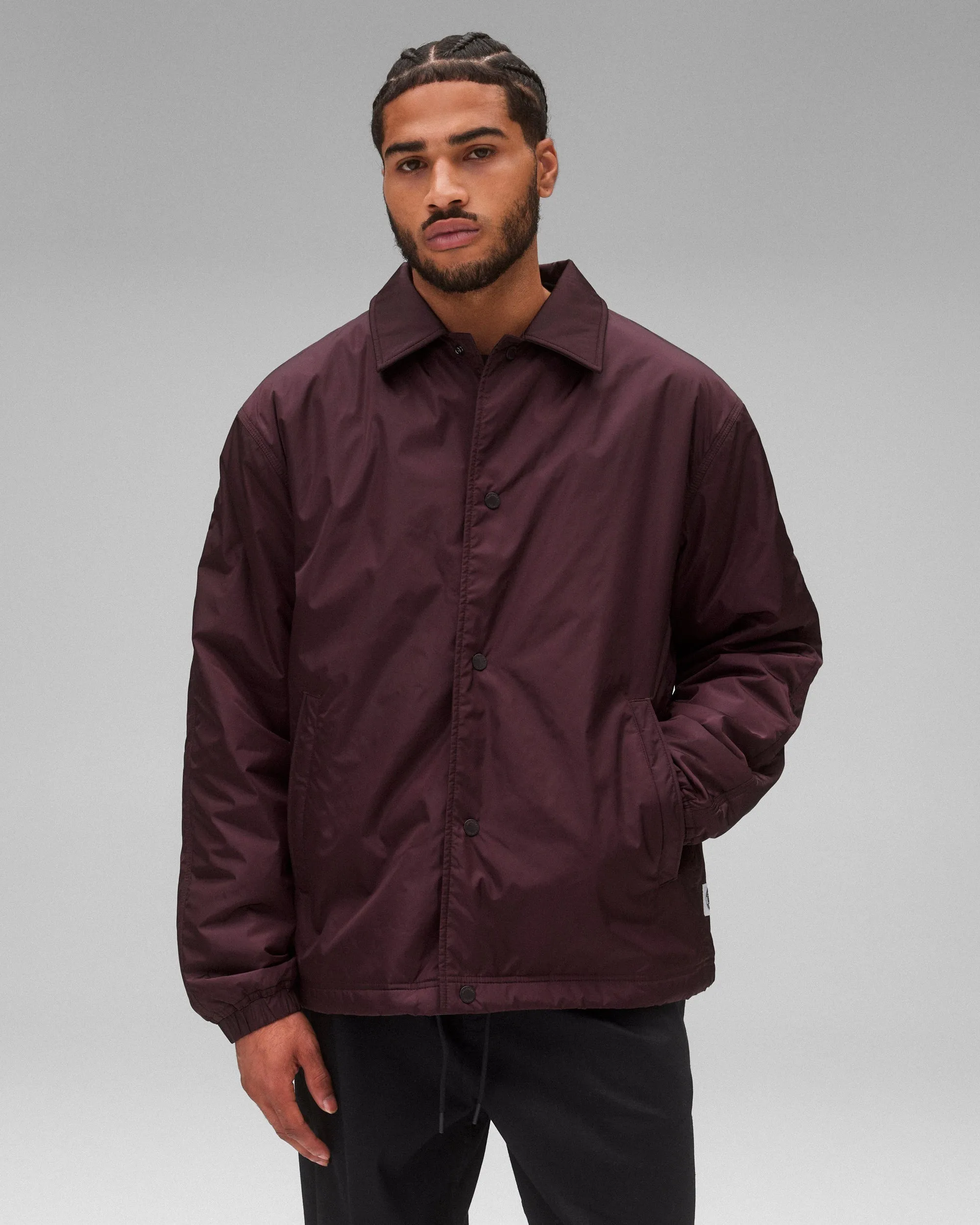 Econyl Satin Nylon Coach's Jacket sold by Reigning Champ product image thumbnail 2