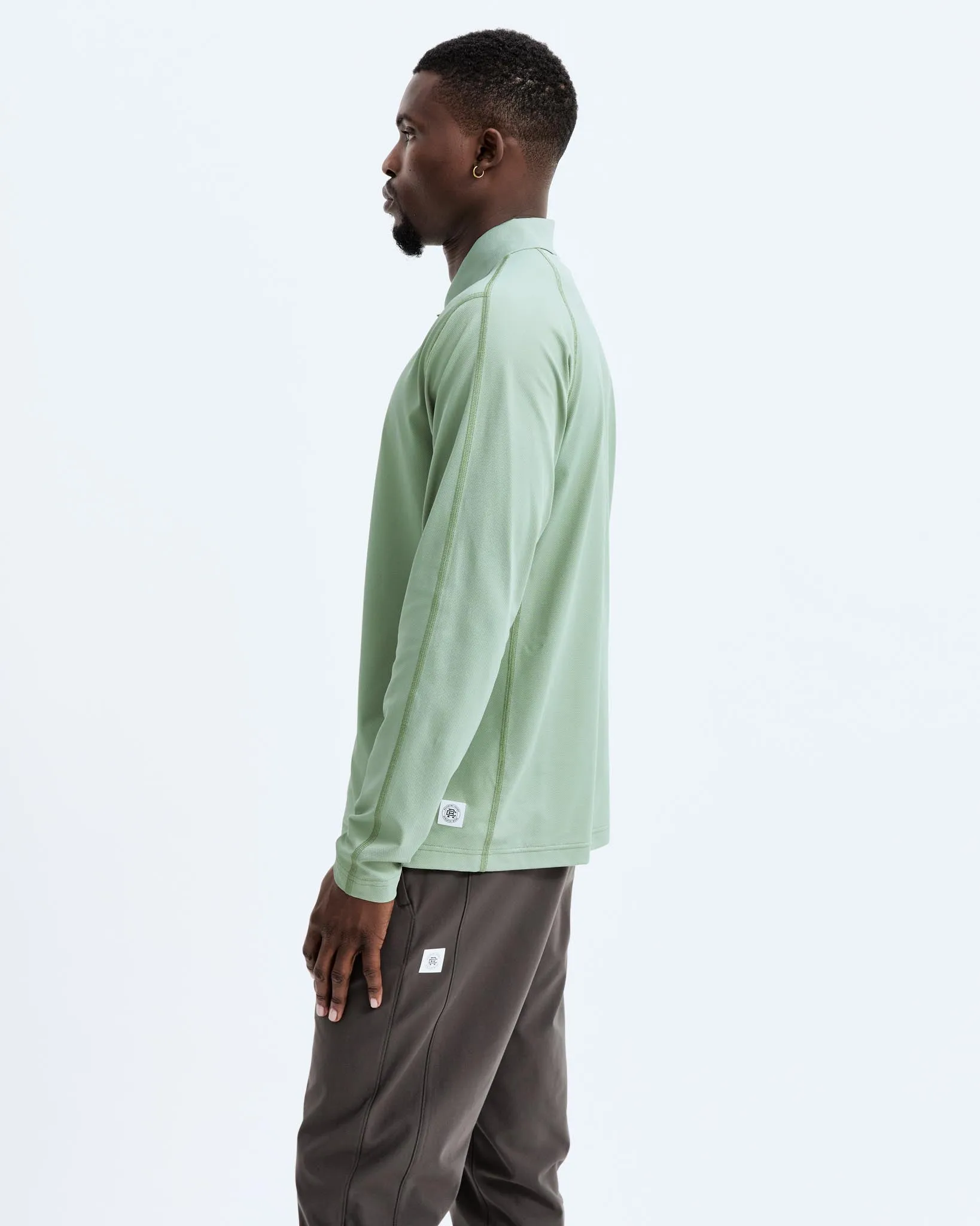 Tech Pique Playoff Long Sleeve Polo sold by Reigning Champ product image thumbnail 3