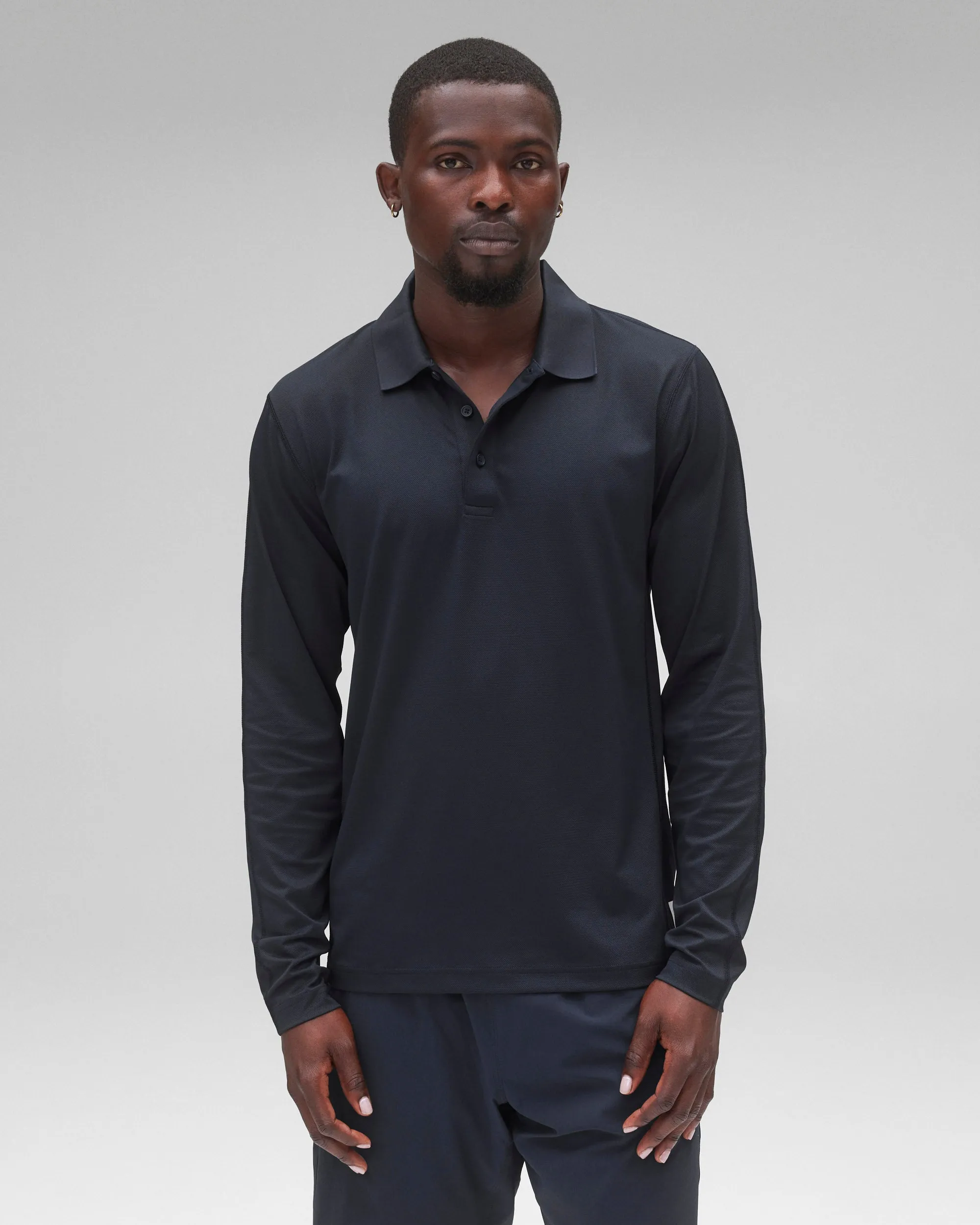 Tech Pique Playoff Long Sleeve Polo - Vault sold by Reigning Champ product image thumbnail 2