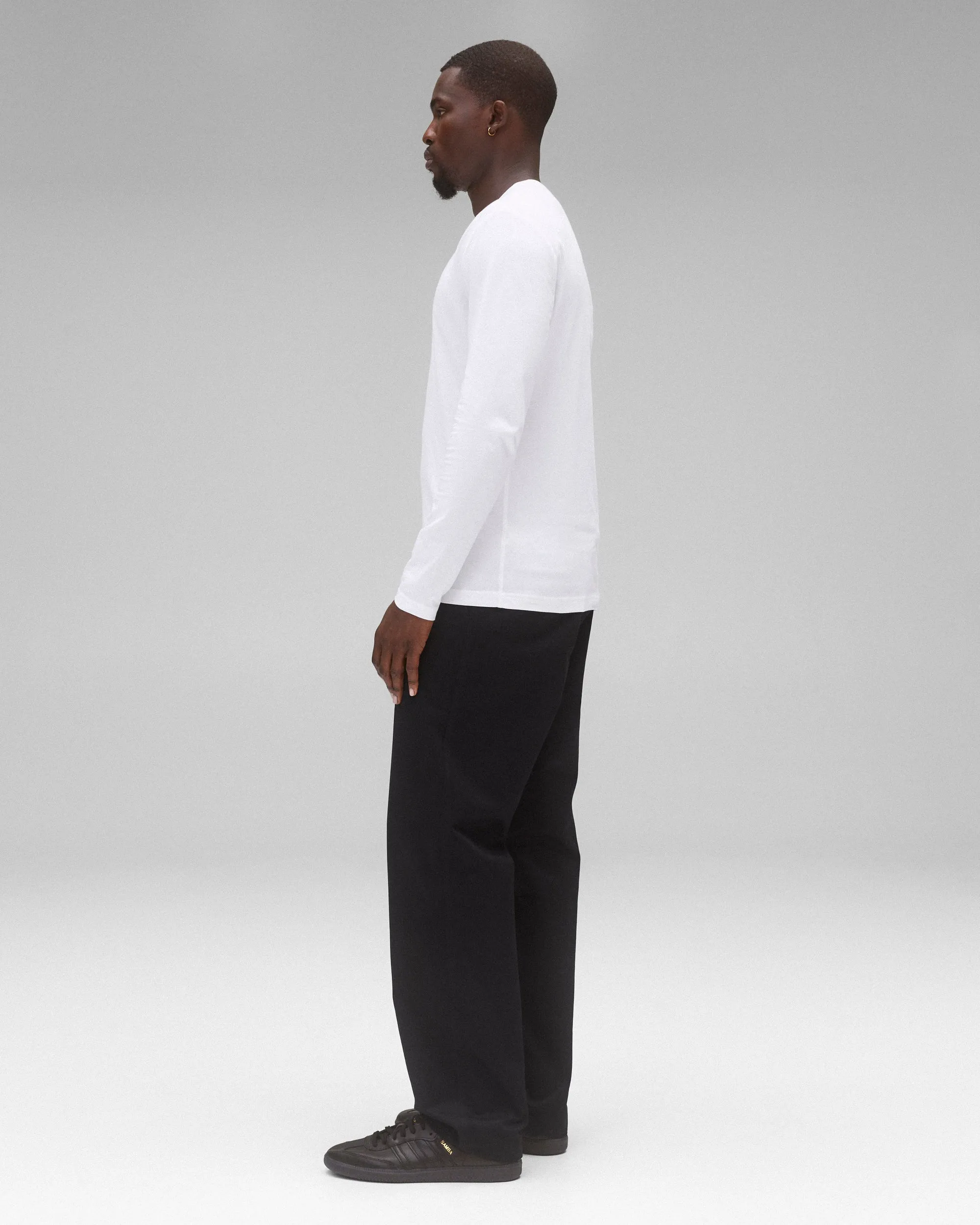 Supima Jersey Pennant Long Sleeve sold by Reigning Champ product image thumbnail 4